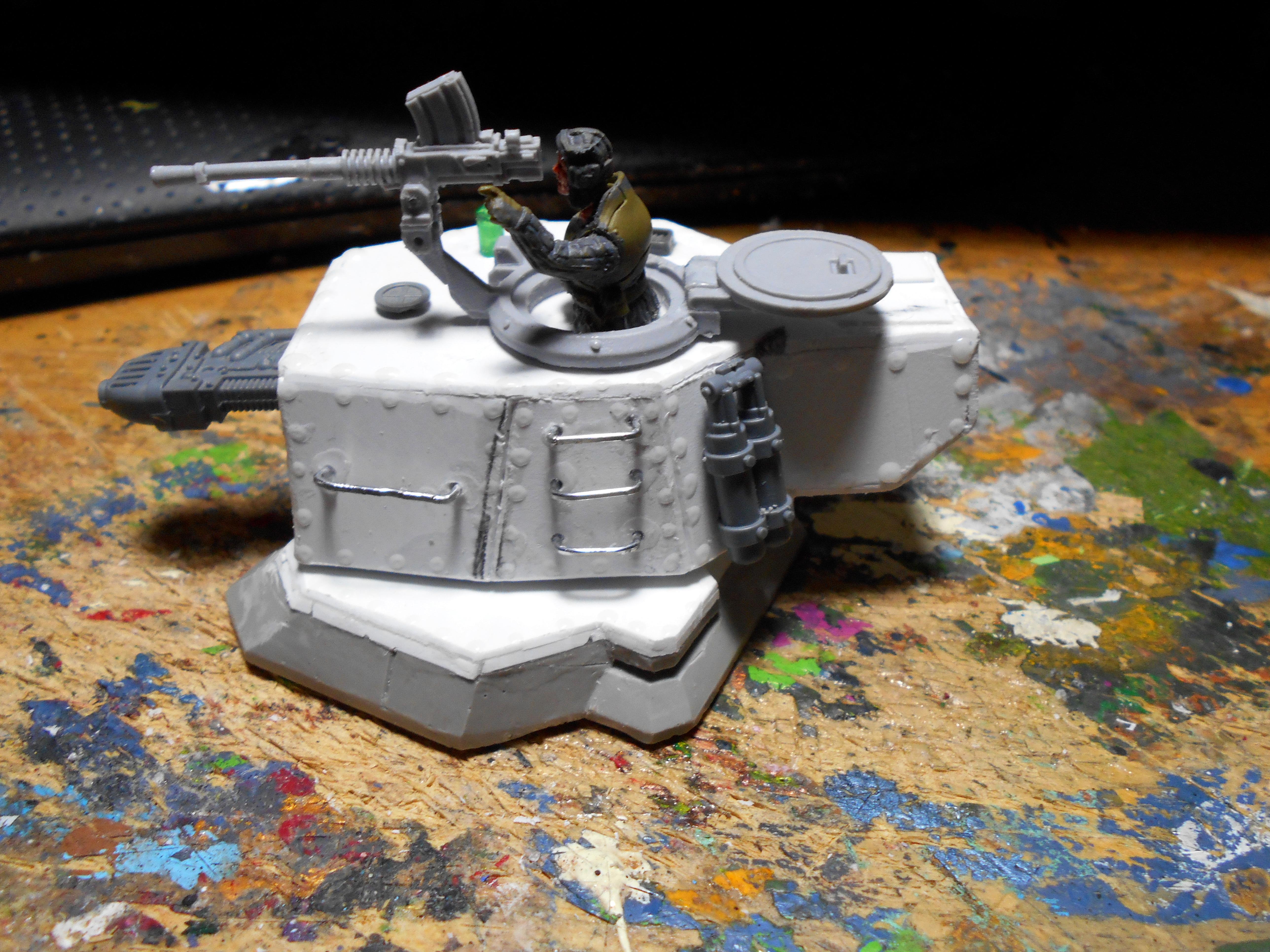 Imperial Guard, Plasticard Turret, Scratch Build - Gallery - DakkaDakka