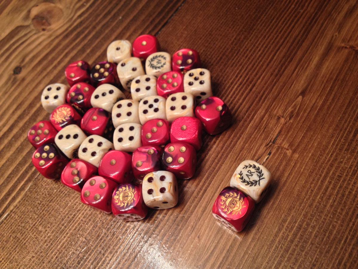 Arena Rex, Dice, Gladiator, Ludus Magnus