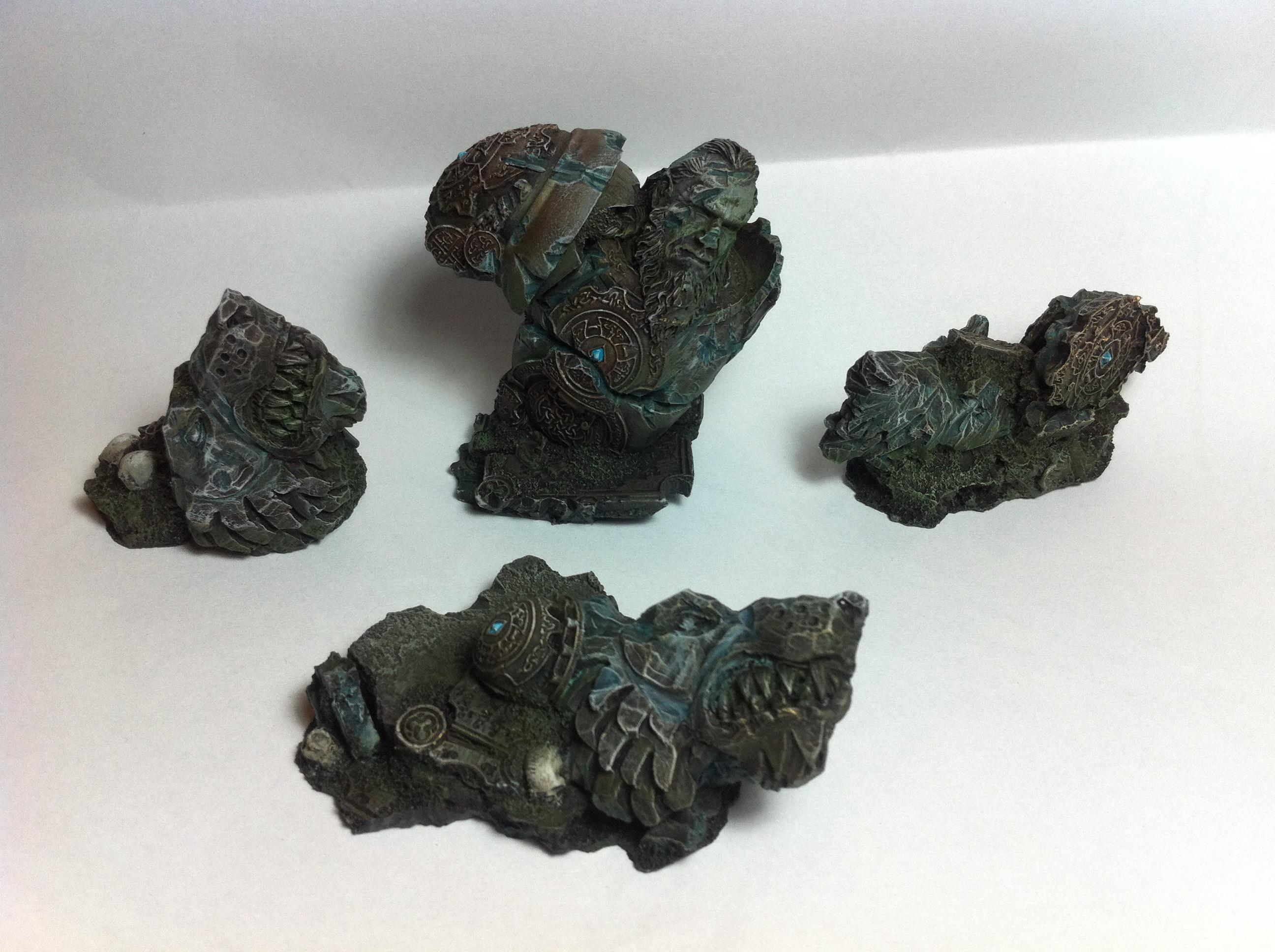 Ancient, Fortress, Space, Temple, Terrain, Wolves, Work In Progress