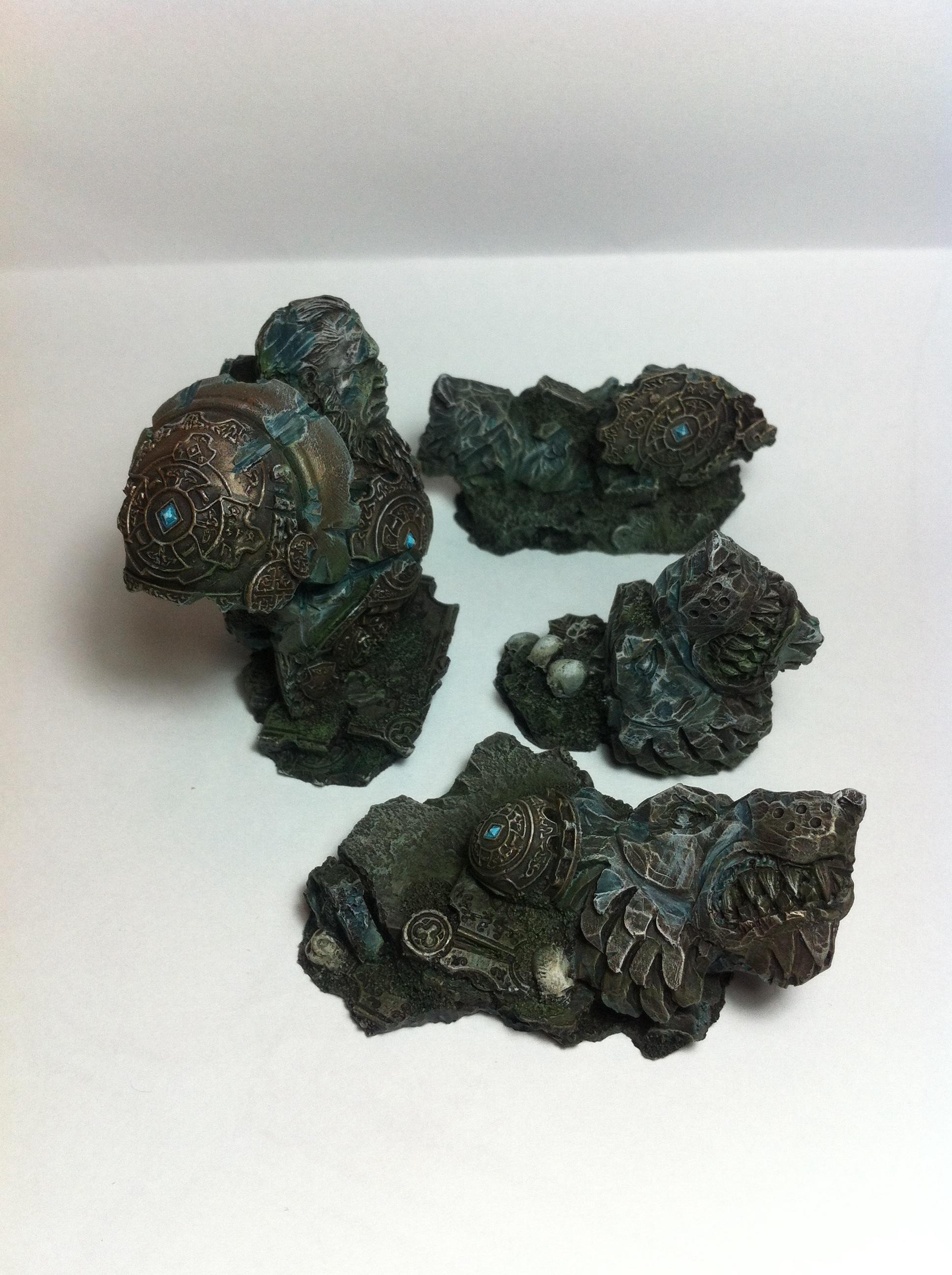 Ancient, Fortress, Space, Temple, Terrain, Wolves, Work In Progress