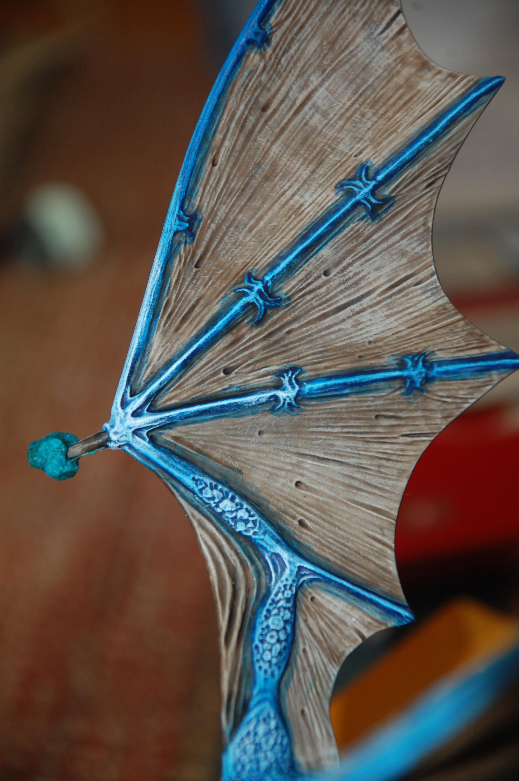 And this is how the wing looks now with the removed liquid mask