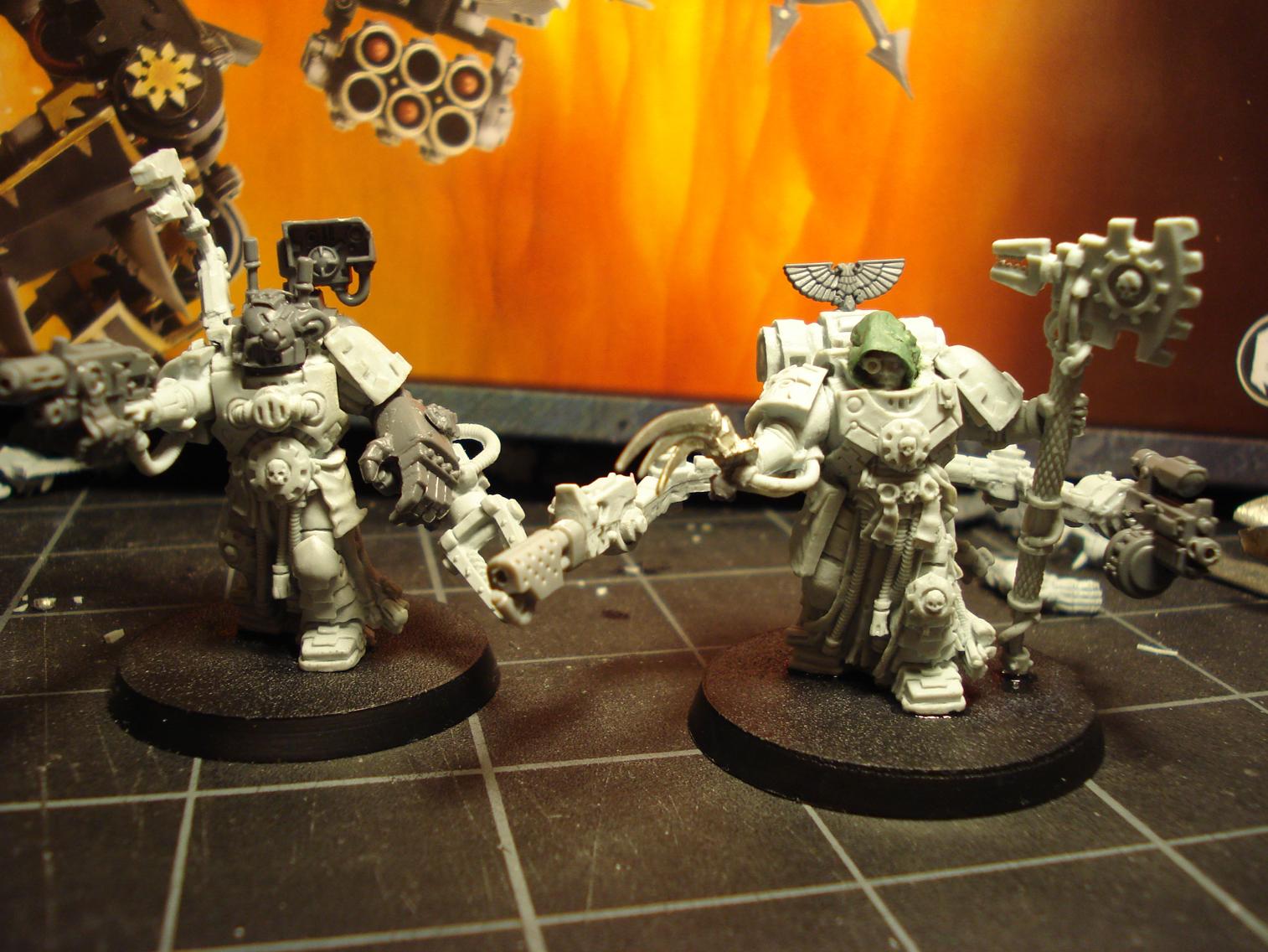 Bionics, Claw, Hood, Iron Hands, Librarian, Meltagun, Necrons, Power Fist, Servo Arm, Space Marines, Techmarine