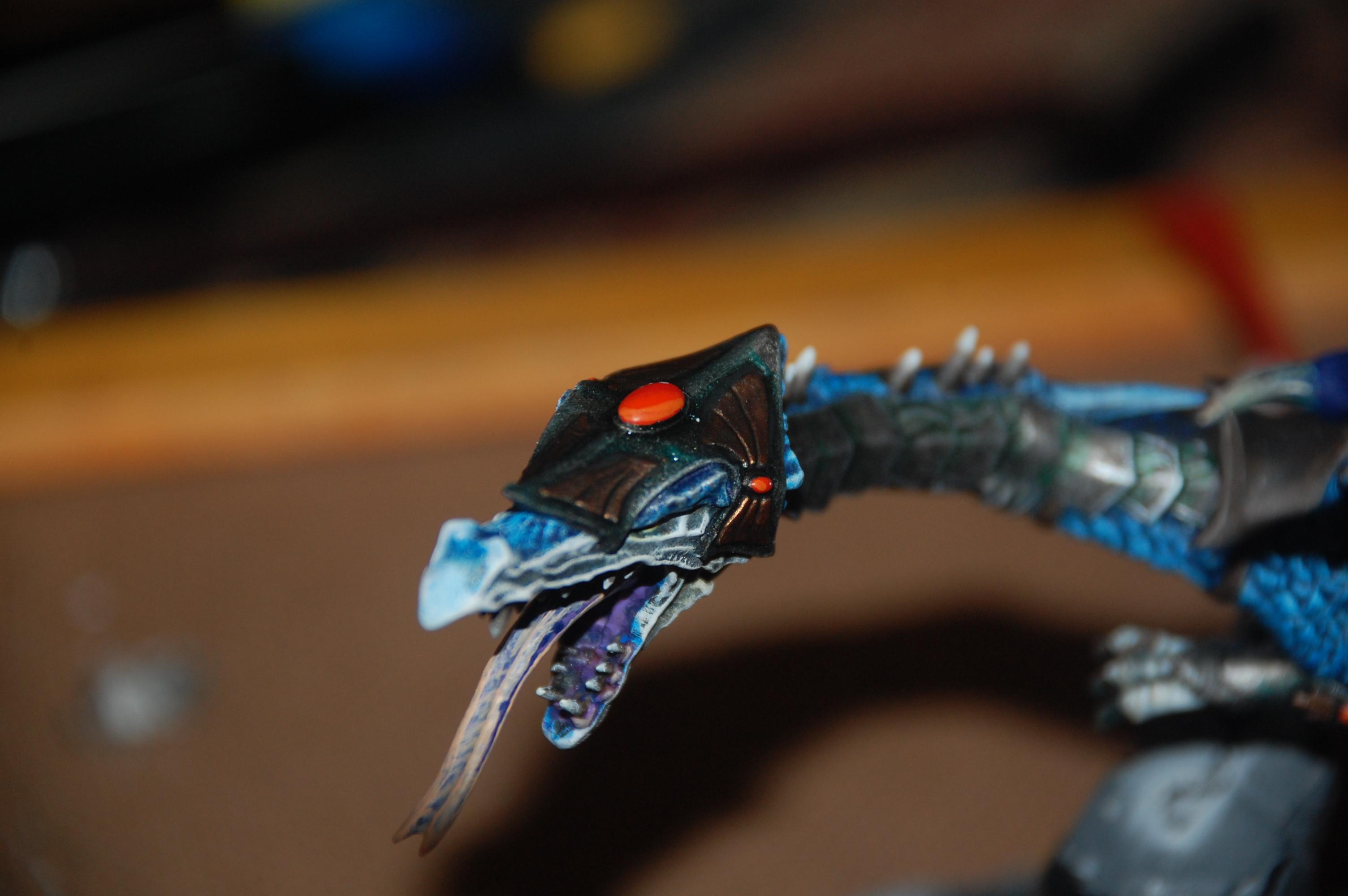 Done the gems on his headpiece and also working on the gold parts