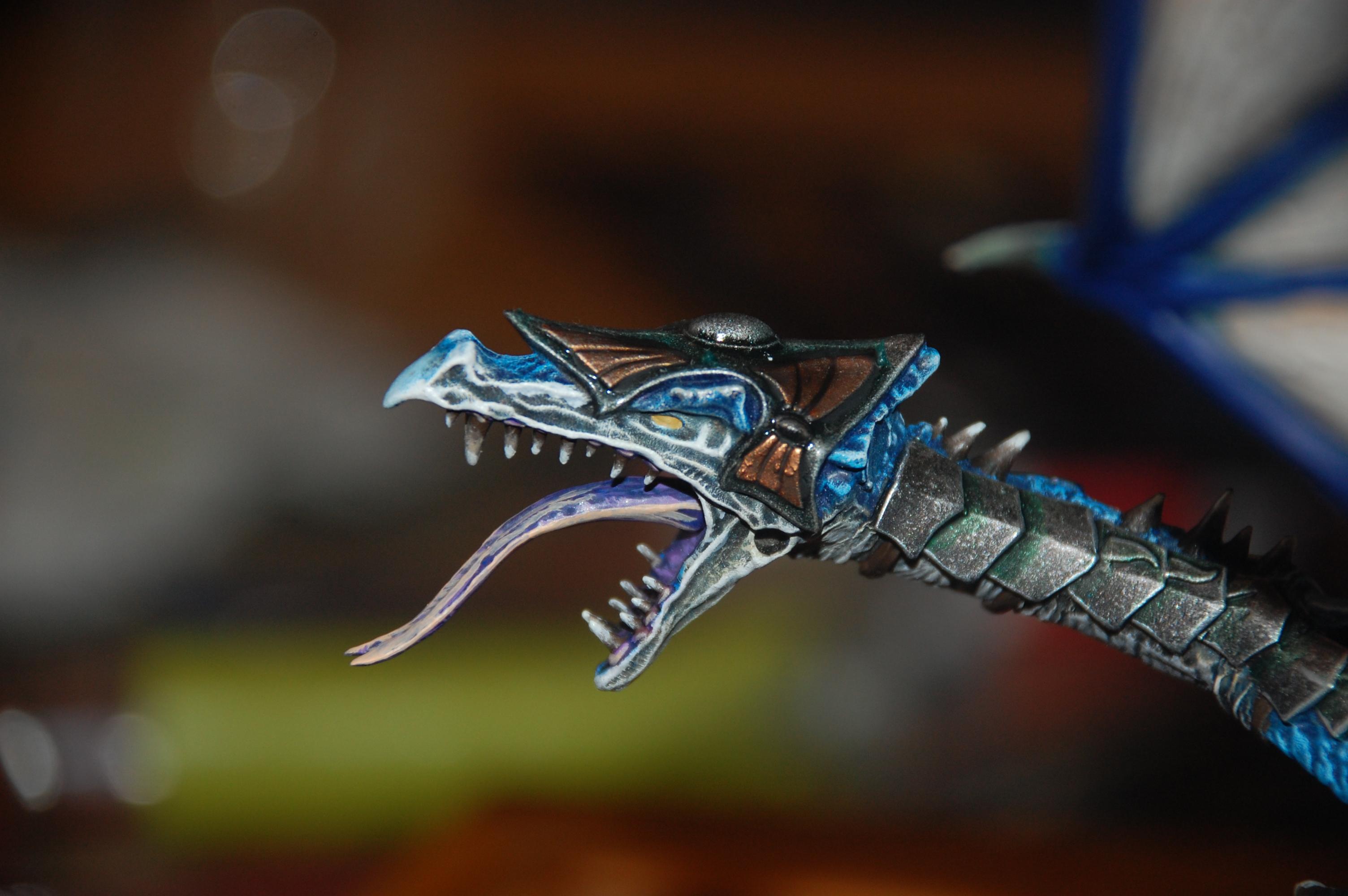 Done a final layer on the teeth the tongue is in place and started on painting the eyes