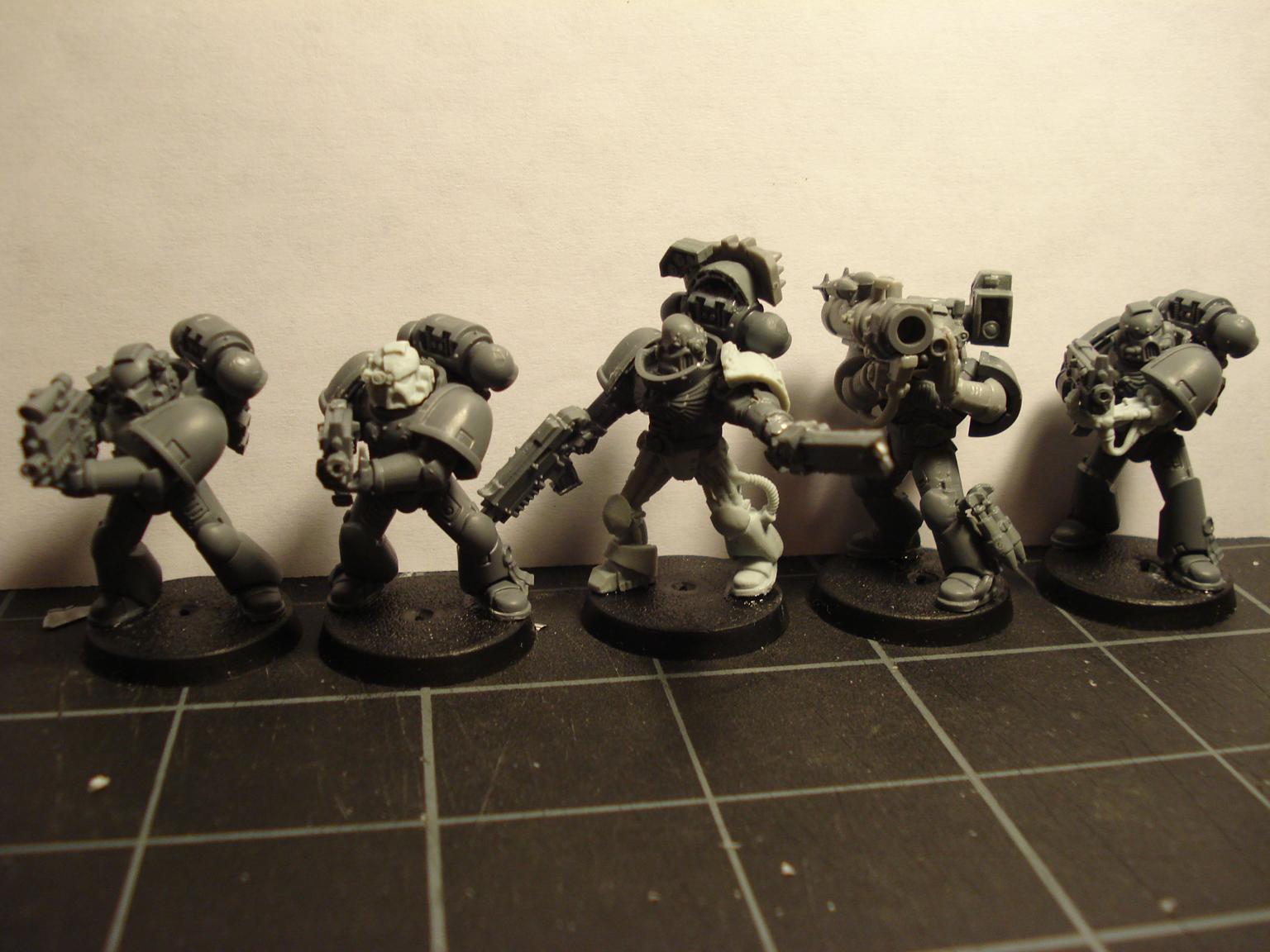 Bionics, Bolter, Iron Hands, Meltagun, Missile Launcher, Power Fist, Servo Arm, Space Marines, Squad, Techmarine