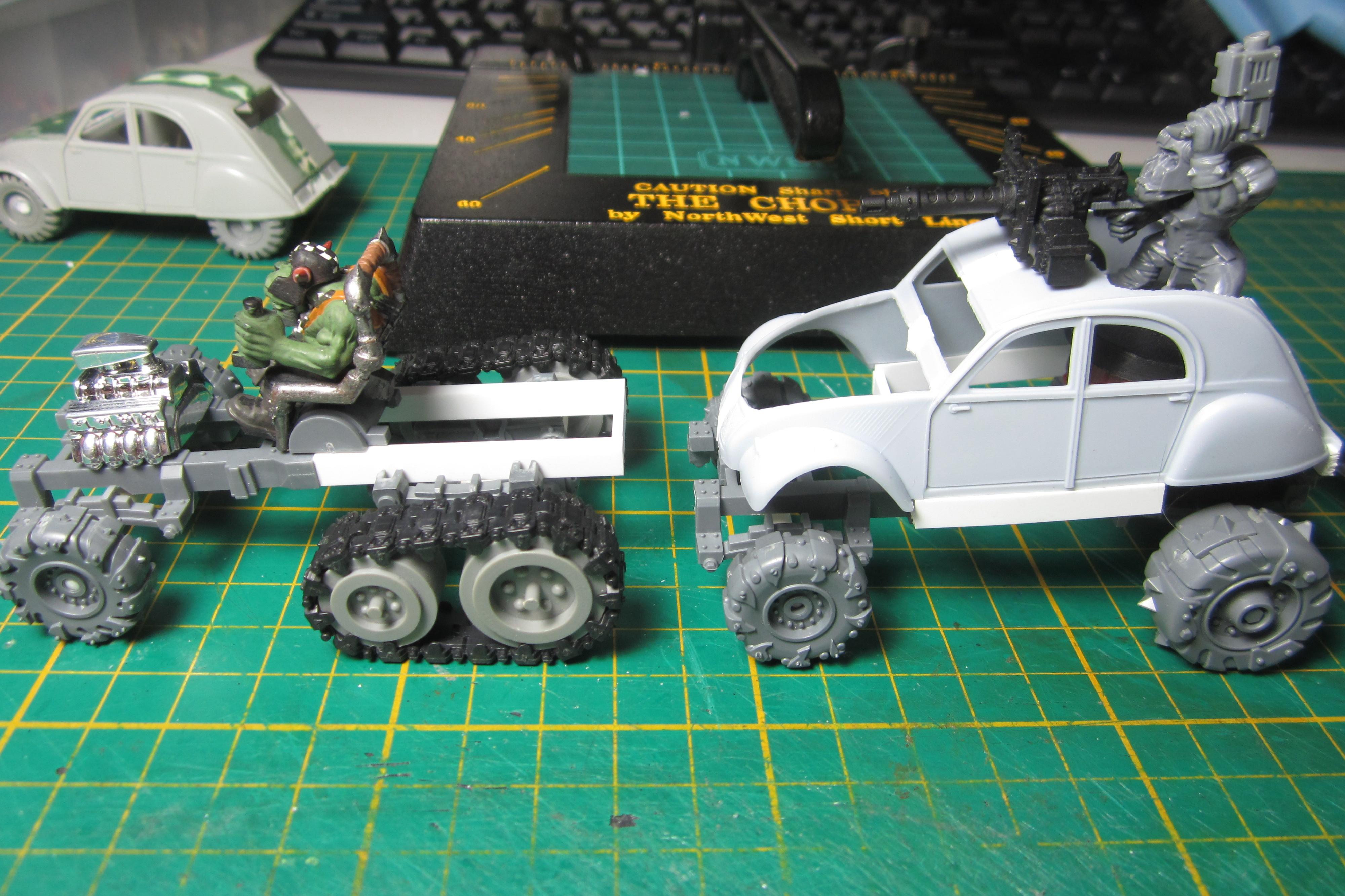 Cars, Conversion, Gorka Morka, Ork Buggies, Orks, Vehicle, Warhammer 40,000
