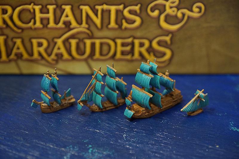 Merchants And Marauders, Painted, Pirates, Sailing, Sails, Sea, Ships