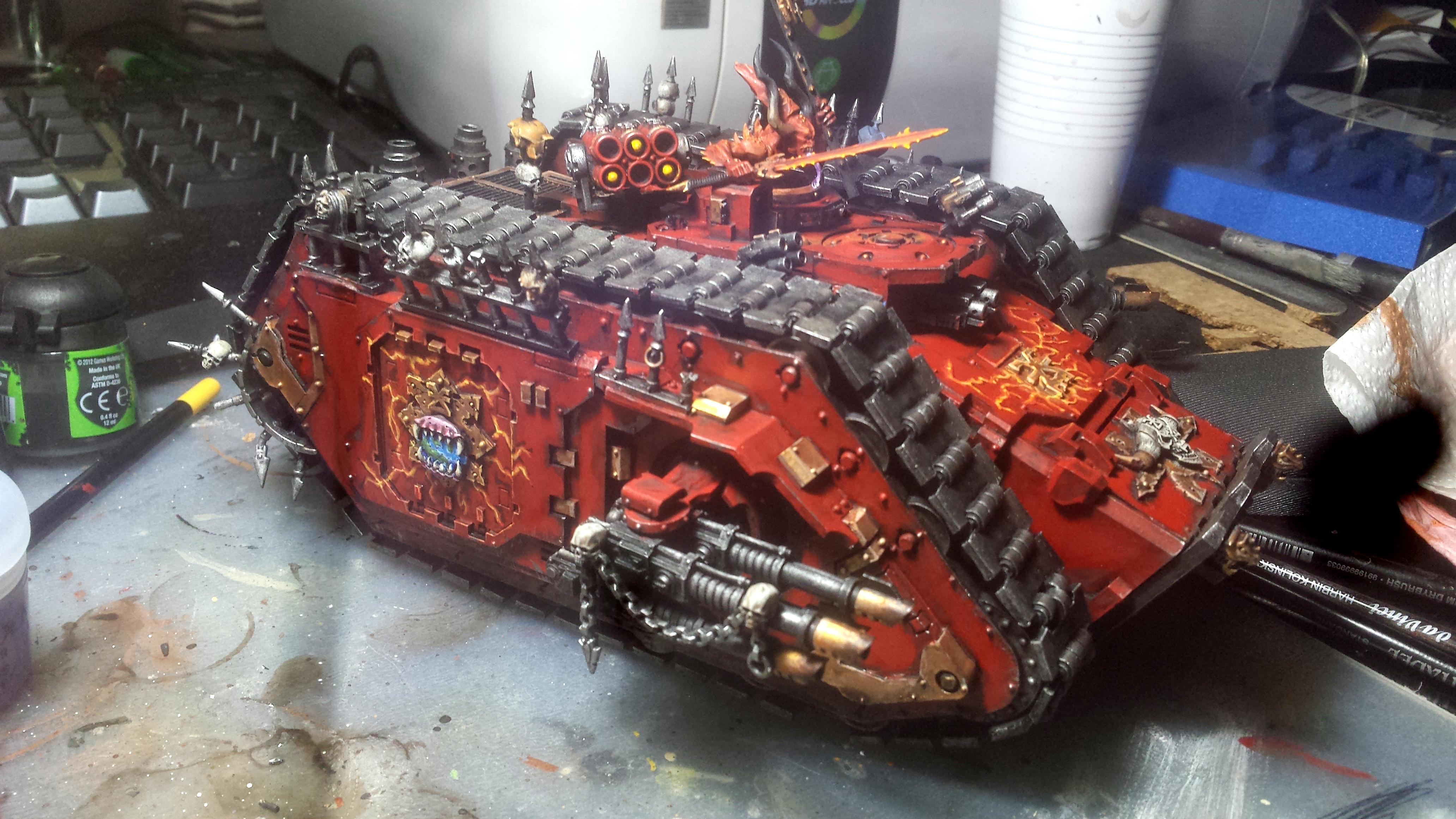 Chaos, Chaos Space Marines, Khorne, Land Raider, Warhammer 40,000