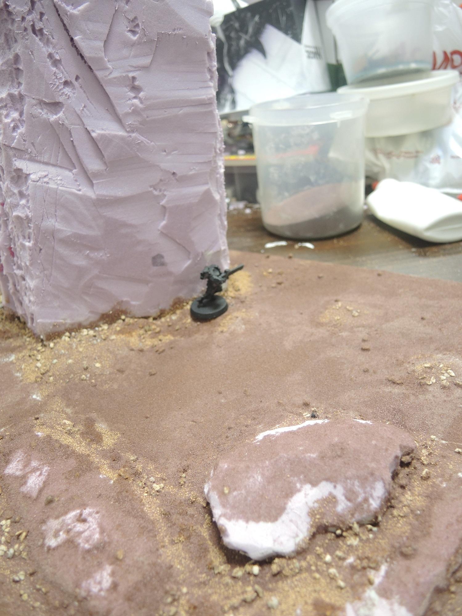 Blue, Commission, Hot Glue, Hotglue, Mesa, Pink, Styrofoam, Terrain, Tutorial, Waaazag, Waazag, Work In Progress