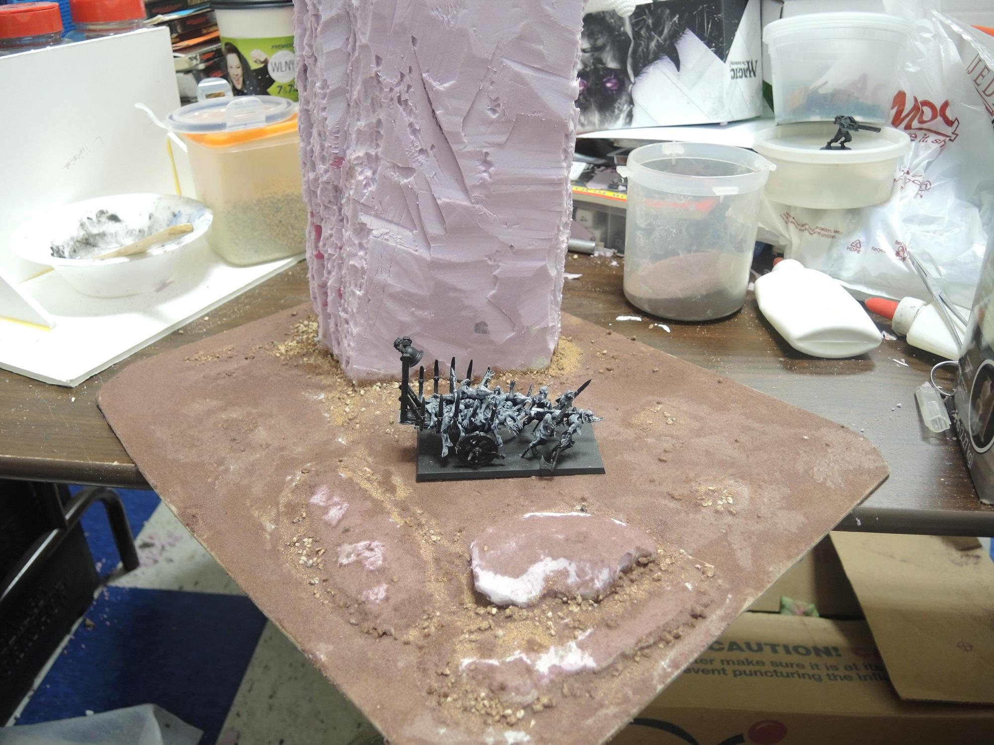 Blue, Commission, Hot Glue, Hotglue, Mesa, Pink, Styrofoam, Terrain, Tutorial, Waaazag, Waazag, Work In Progress