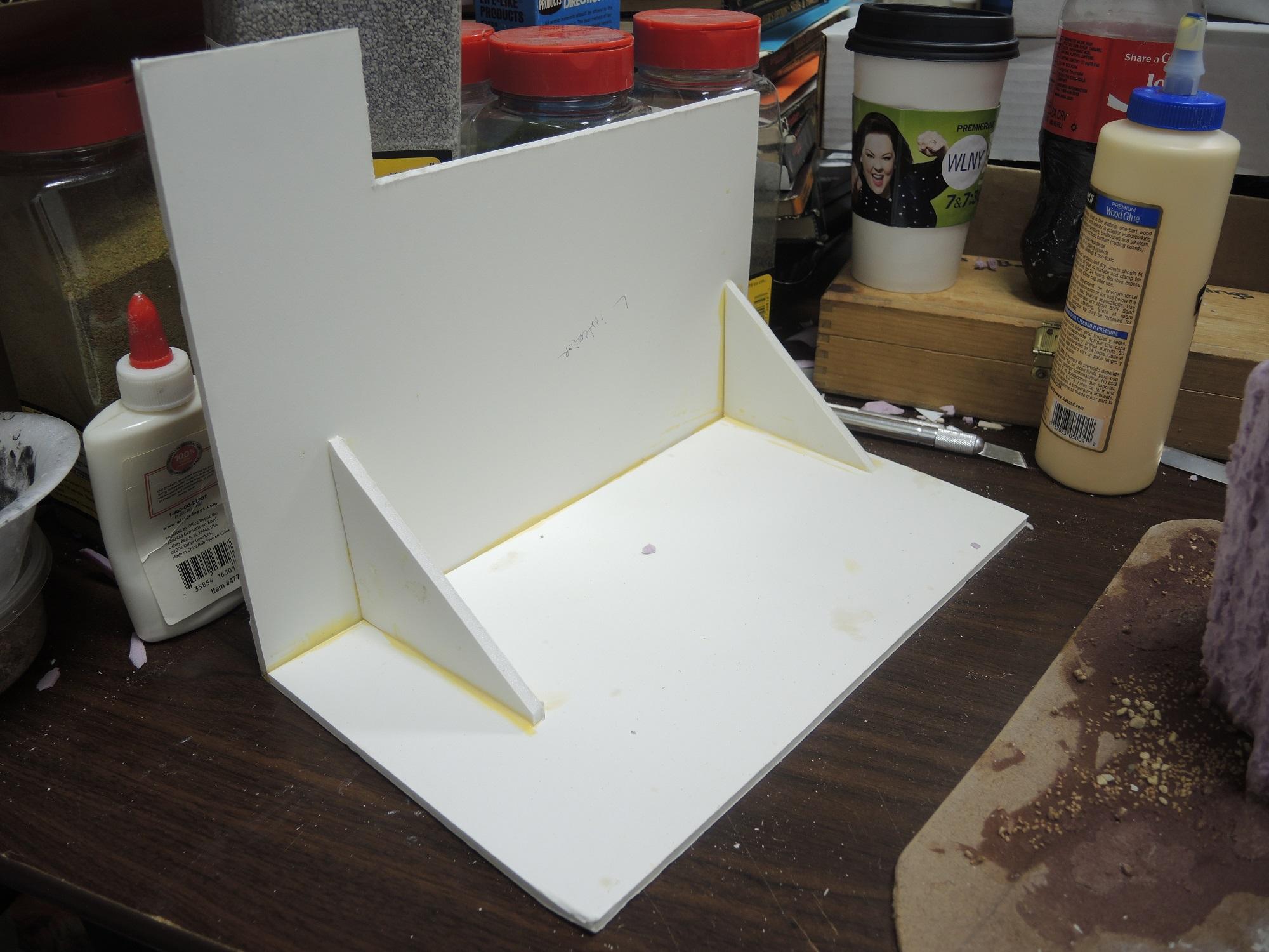 Blue, Commission, Hot Glue, Hotglue, Mesa, Pink, Styrofoam, Terrain, Tutorial, Waaazag, Waazag, Work In Progress