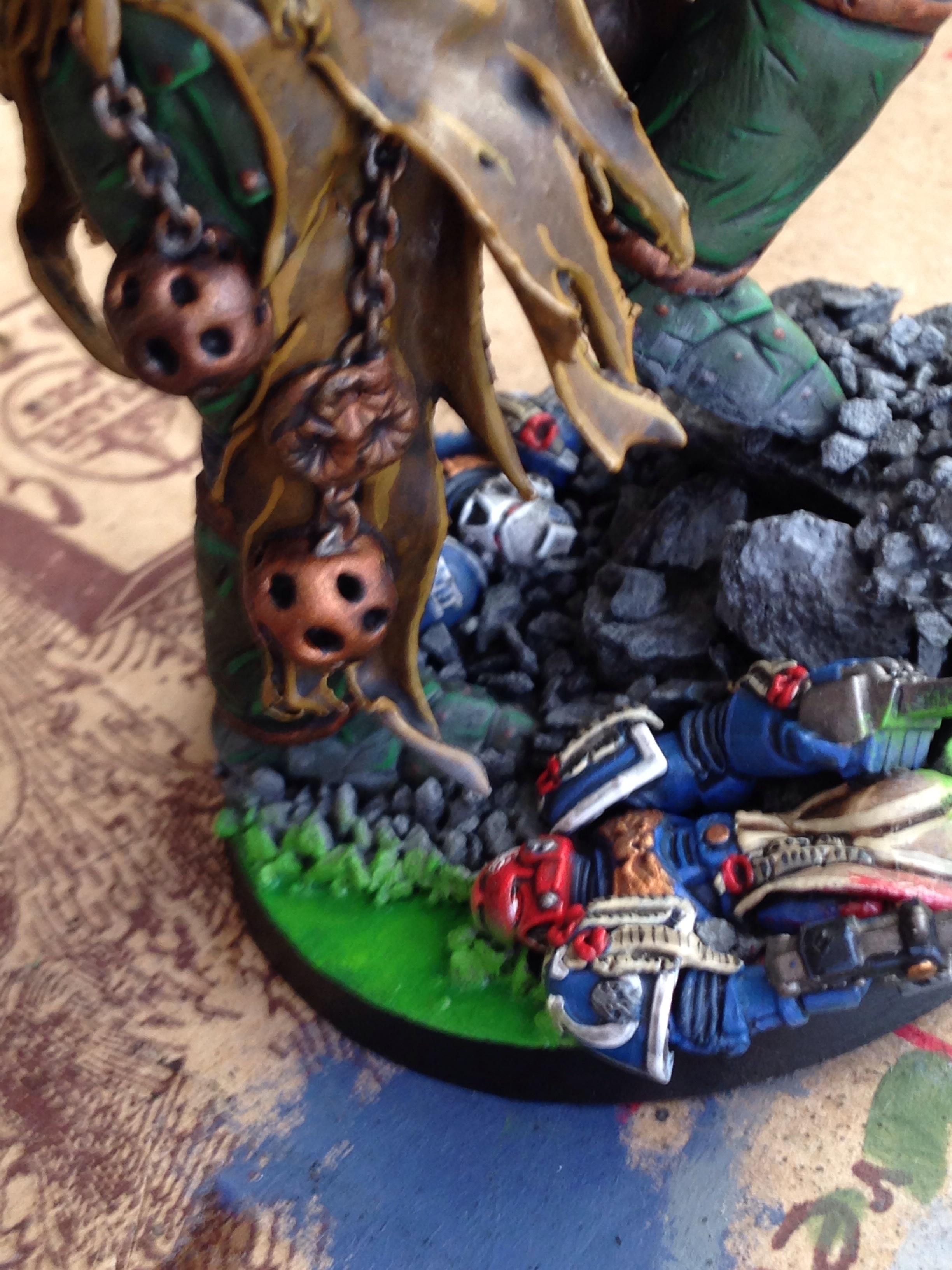 Chaos Space Marines, Daemon Prince, Dead Space Marine, Death Guard, Glowing, Mortarion, Nurgle, Primarch