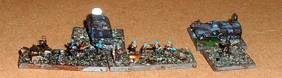 6mm, Epic, Imperium, Command Group 24th Company 232nd Hrin Infantry