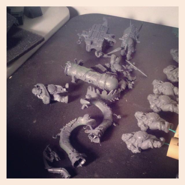 Sub-sub-assemblies for Ironblaster