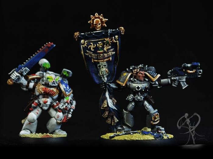 Apothecary, Astral Claws, Badab War, Freehand, Medic, Space Marines, Standard, Warhammer 40,000