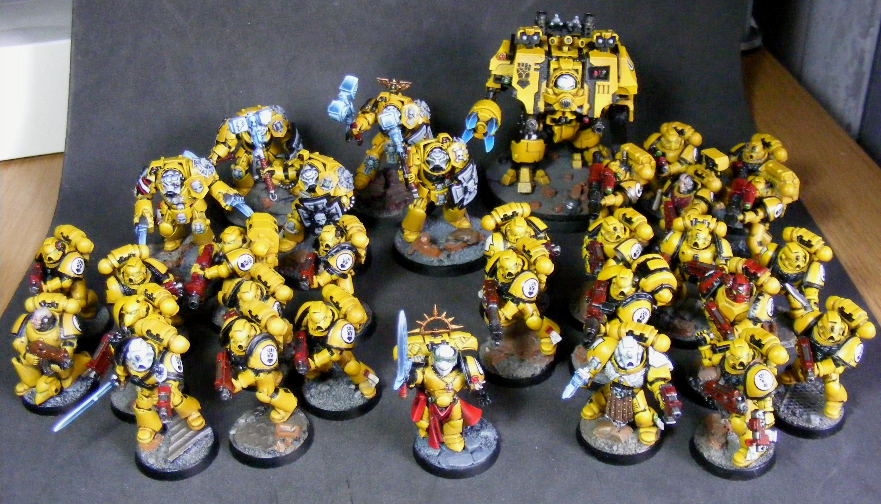 Dreadnought, Imperial Fists, Space Marines, Terminator Armor
