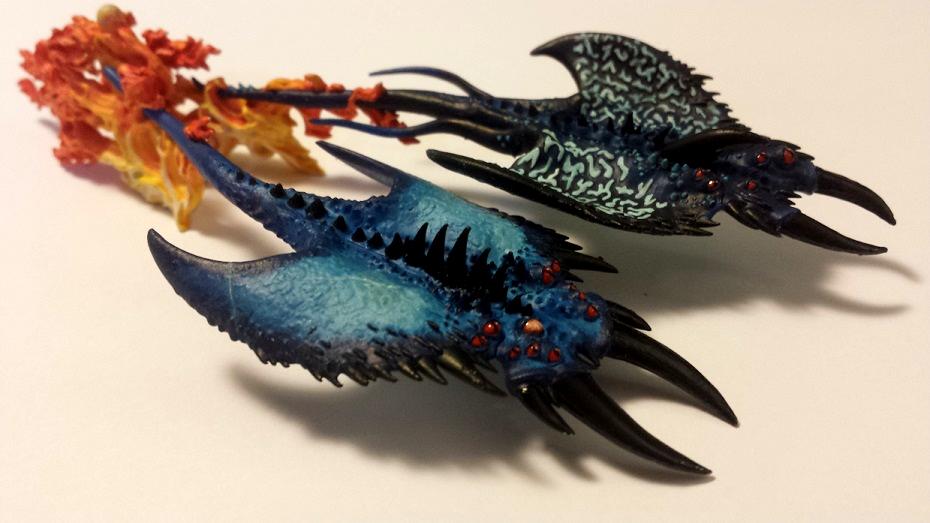 Burning Chariot Of Tzeentch, Chariot Of Tzeentch, Daemons, Fire, Screamers, Screamers Of Tzeentch, Tzeentch, Work In Progress