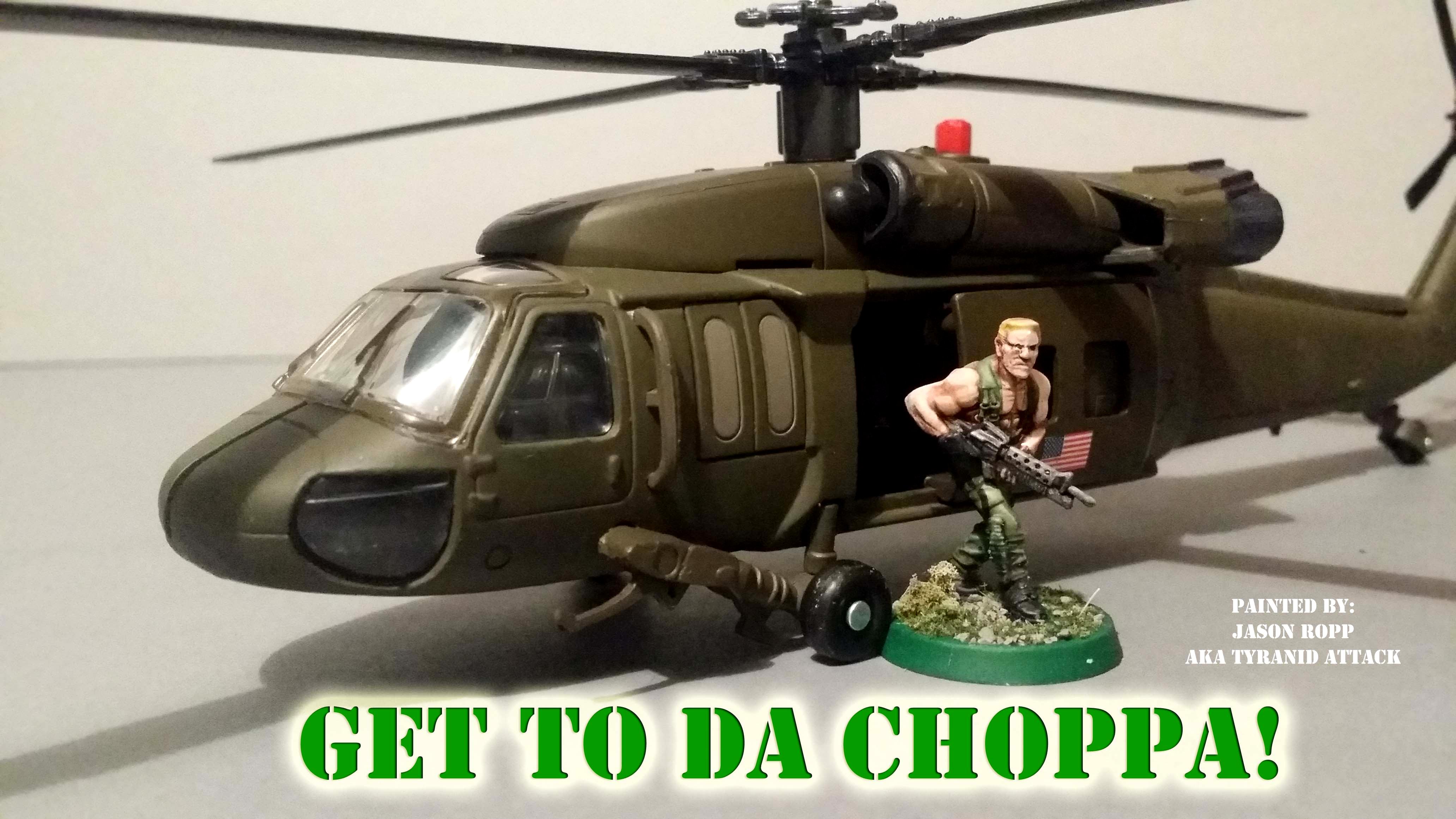 Aliens, Arnold, Avp, Battle, Dogs Of War, Game, Games, Get To Da Choppa, Helicopter, Miniature, Predator, Predators, Prodos, Ral Partha, Schwartenegger, Testors, Wargame