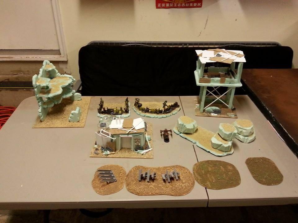 Pre-paint ork terrain