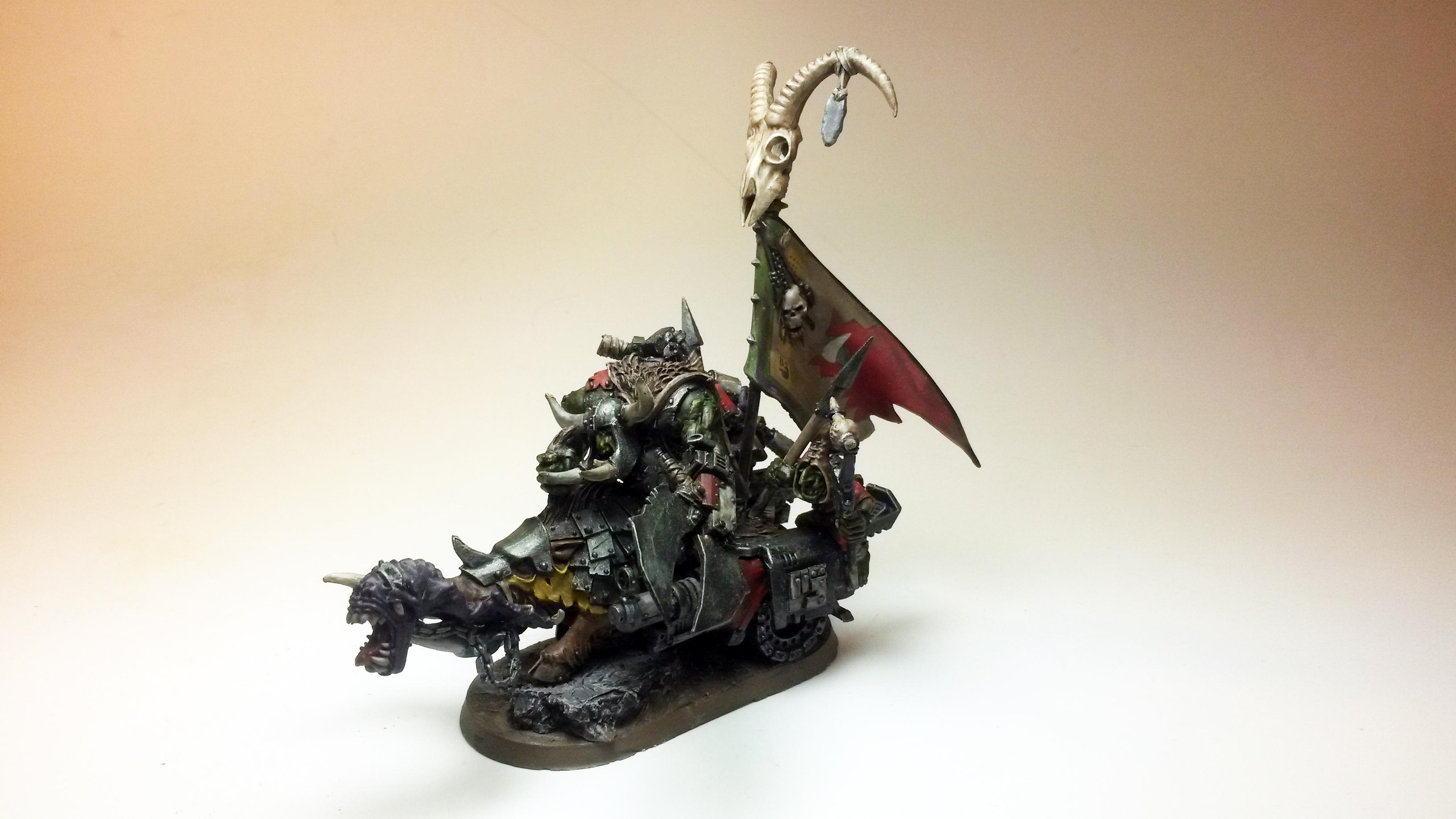 Orks, Warboss on Cyboar