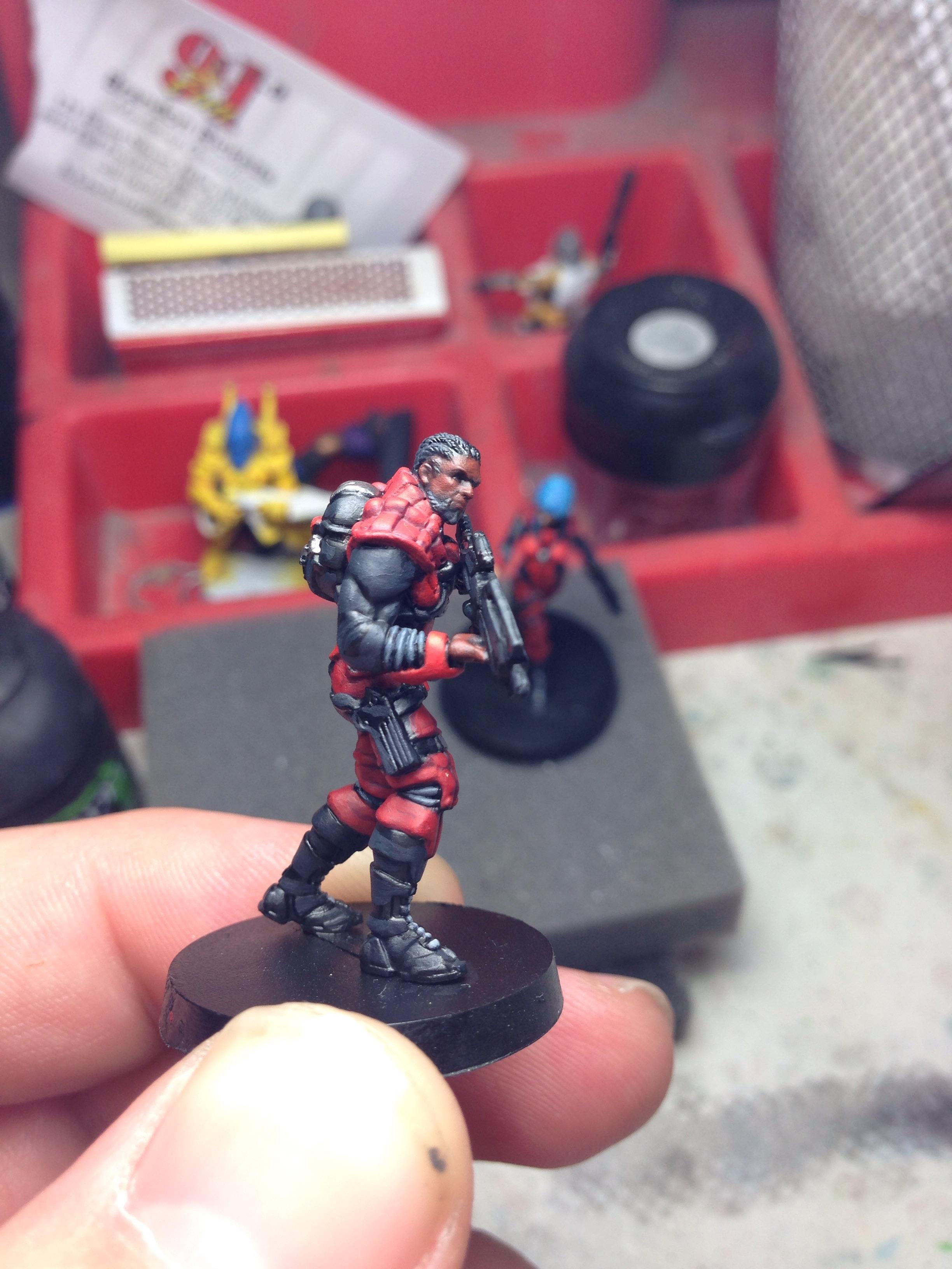 Alguaciles, Infantry, Infinity, Male, Nomads