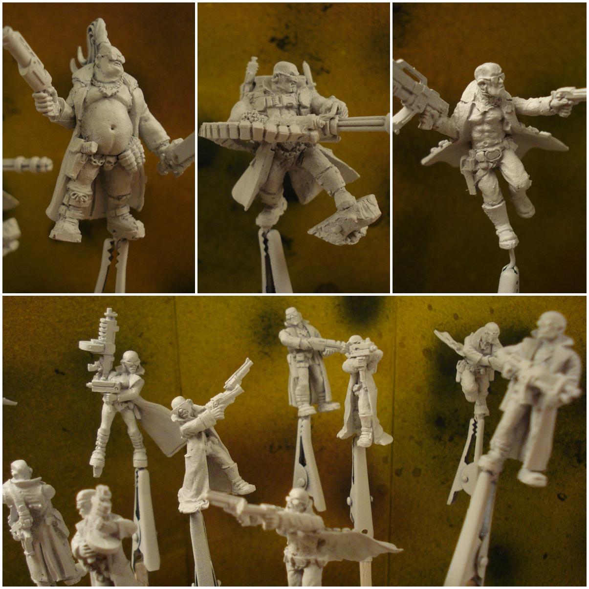 Delaque, Necromunda, Delaque Gang - Primered