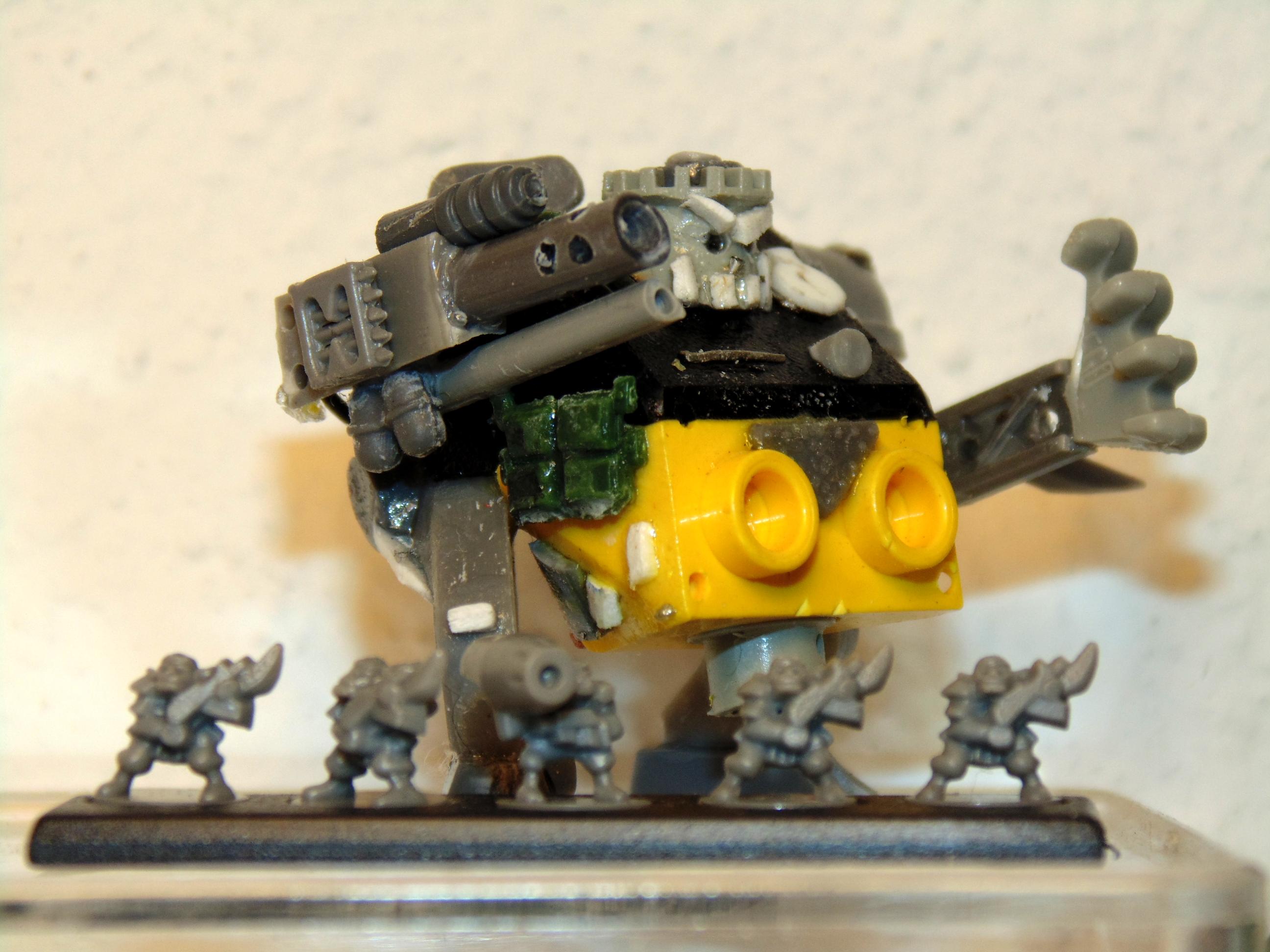 6mm, Army, Conversion, Epic, Gargant, Green, Mob, Nob, Oldhammer, Orks, Scratch, Scratch Build, Stampfa, Stompa, Superstompa, Waaagh, Warhammer 40,000