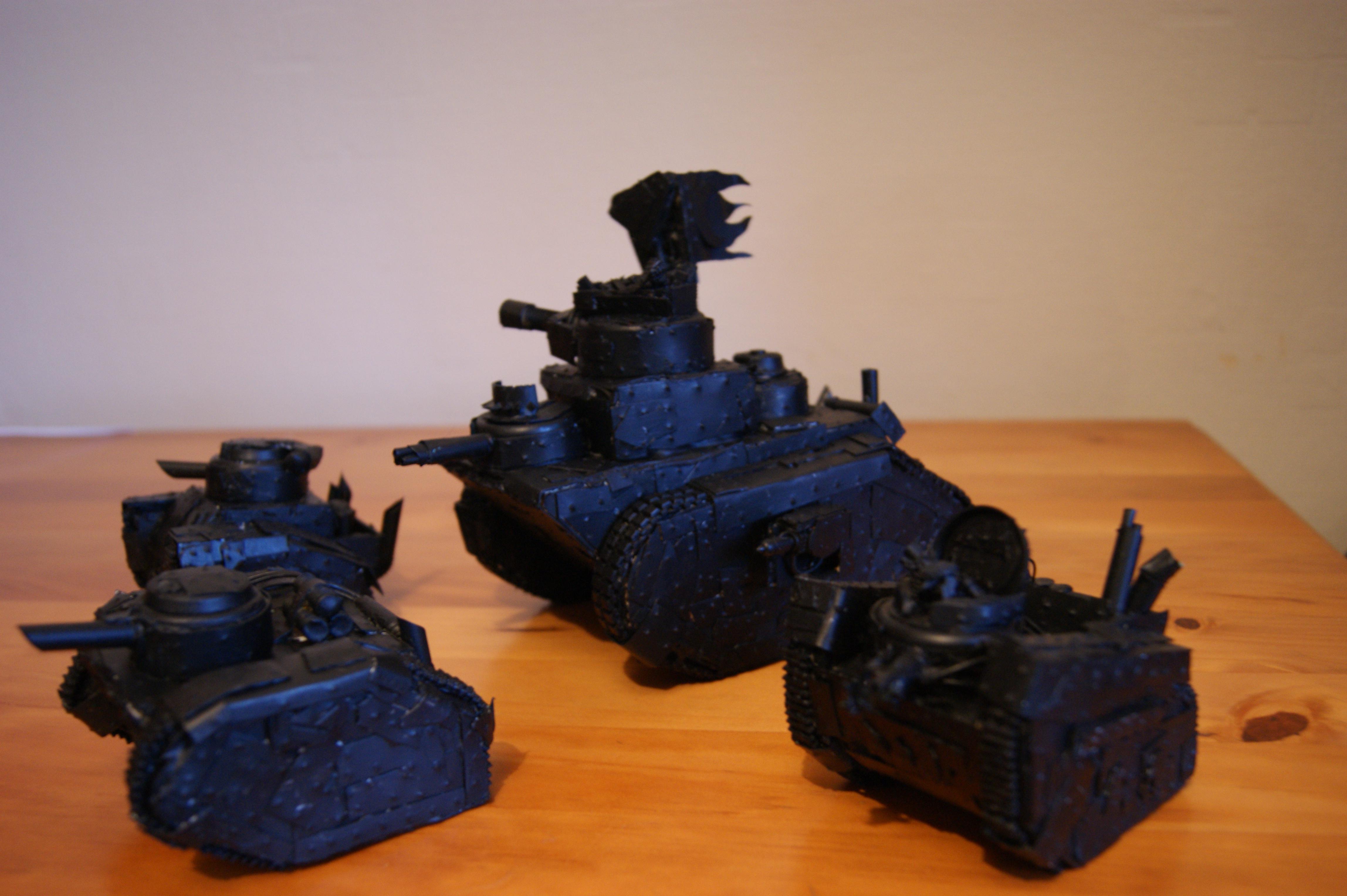 Conversion, Gretchin, Grots, Looted, Mega Tank. Grot Tanks, Orks, Scratch Build, Undercoated, Warhammer 40,000