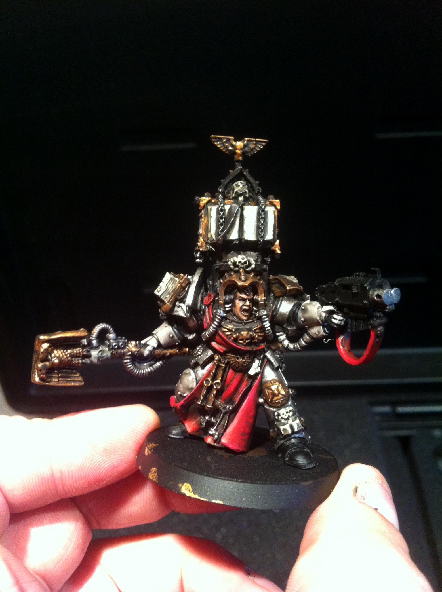Grey Knights, Headquarters, Librarian, Terminator Armor, Warhammer 40,000