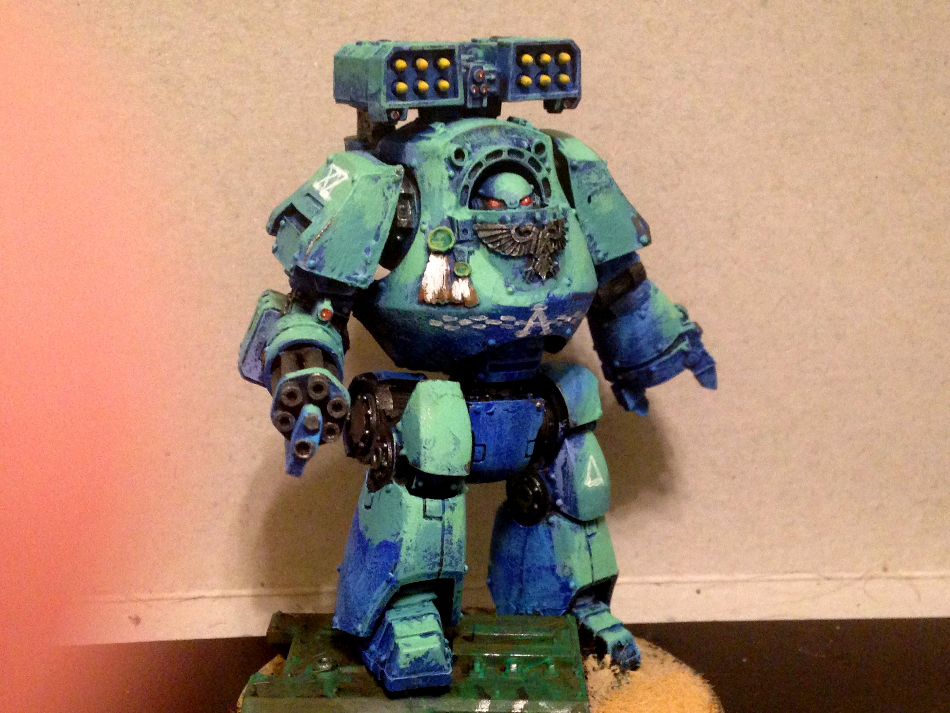 Alpha Legion, Blue, Contemptor, Desert, Dreadnought, Source Lighting, Space Marines