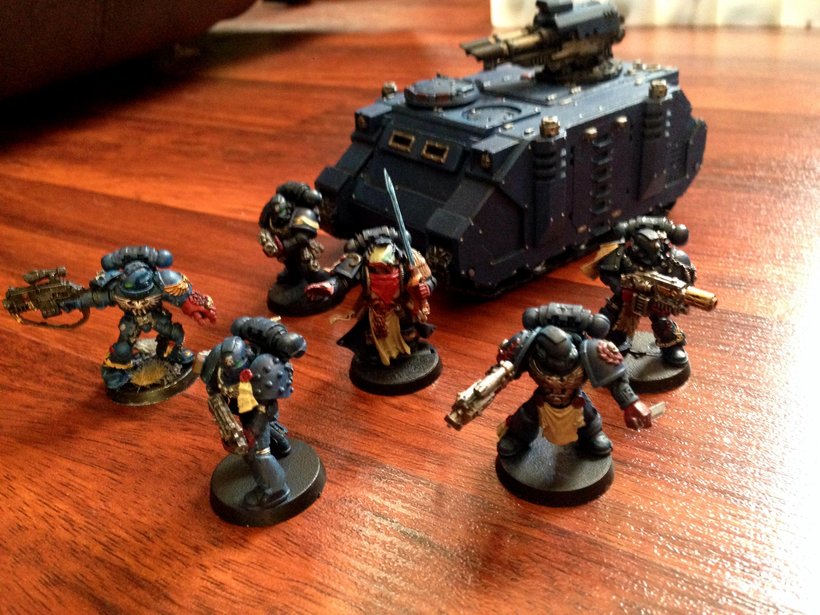 Conversion, Crimson Fist, Librarian, Razorback, Space Marines, Sternguard Veterans