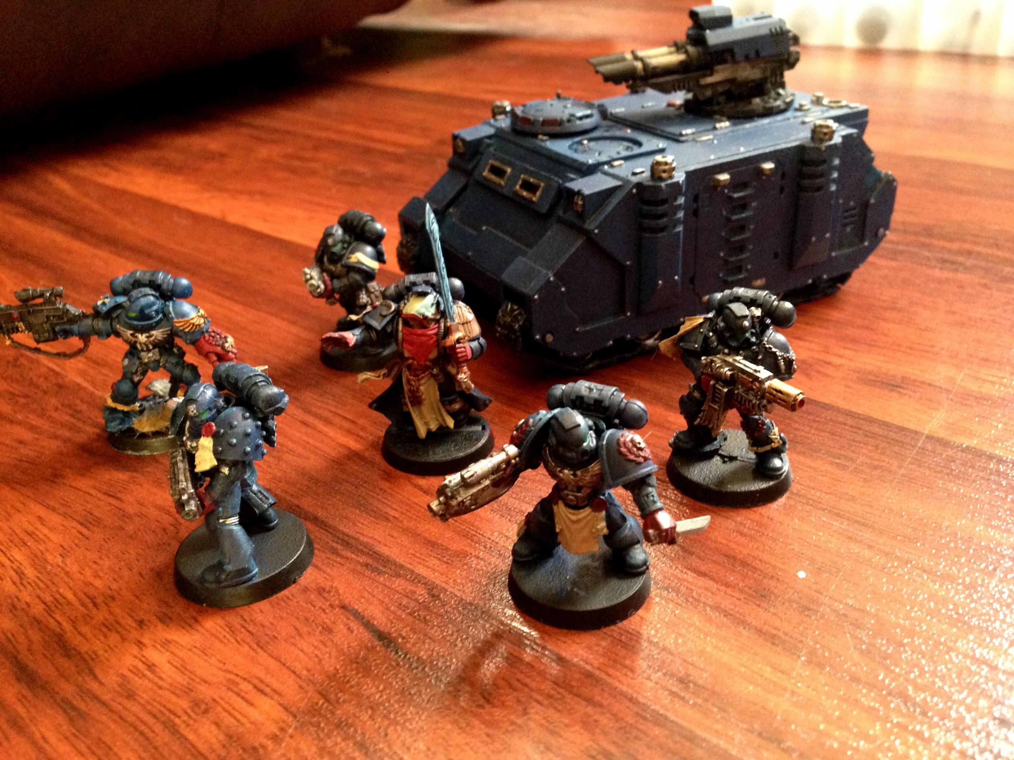 Conversion, Crimson Fist, Librarian, Razorback, Space Marines, Sternguard Veterans