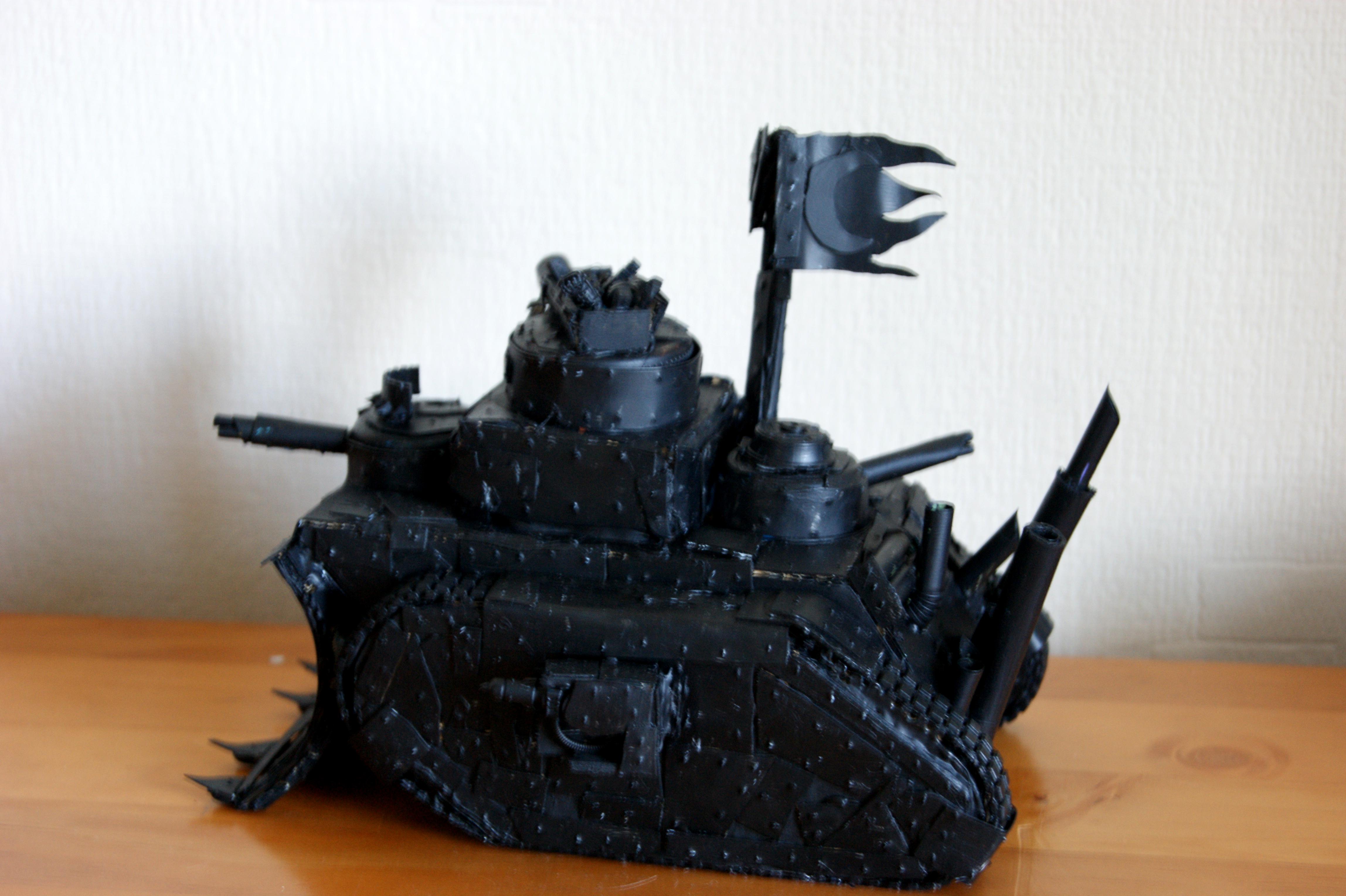 Conversion, Gretchin, Grots, Looted, Mega Tank. Grot Tanks, Orks, Scratch Build, Undercoated, Warhammer 40,000