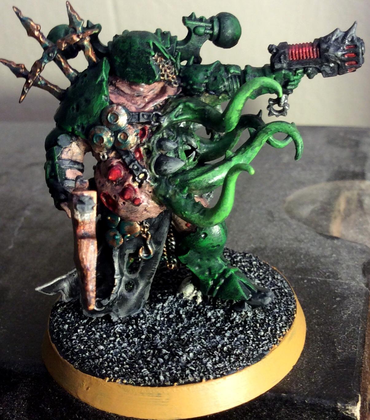 Chaos, Chaos Lord, Gutrot Spume, Nurgle, Plasma Pistol, Warhammer 40,000, Warriors Of Chaos