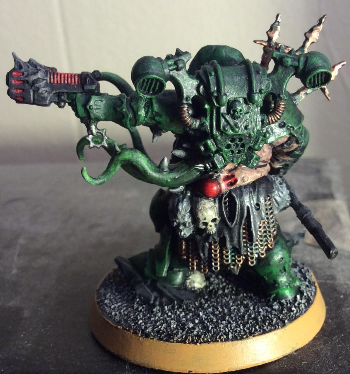 Chaos, Chaos Lord, Gutrot Spume, Nurgle, Plasma Pistol, Warhammer 40,000, Warriors Of Chaos