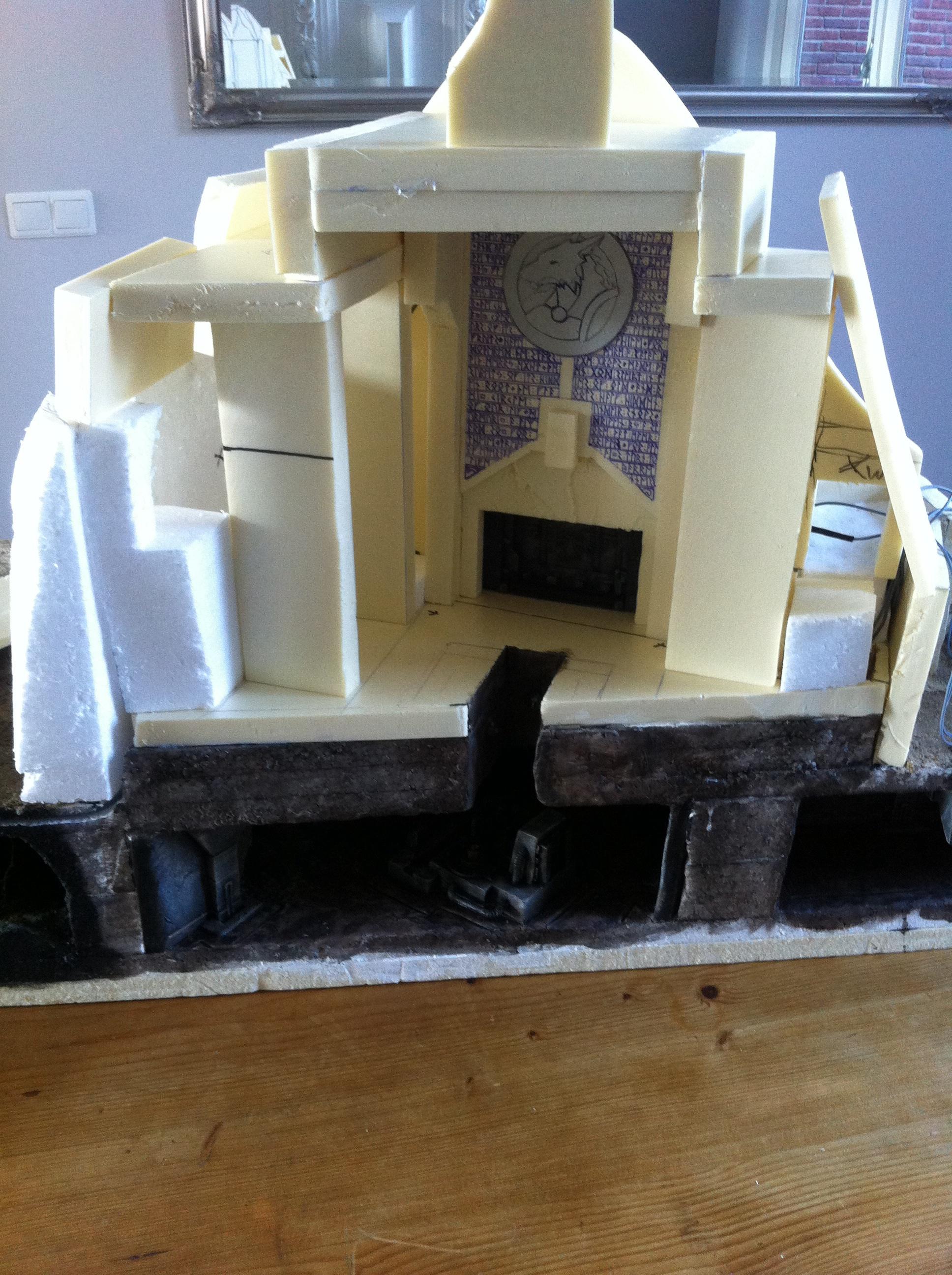 Ancient, Fortress, Space, Temple, Terrain, Wolves, Work In Progress