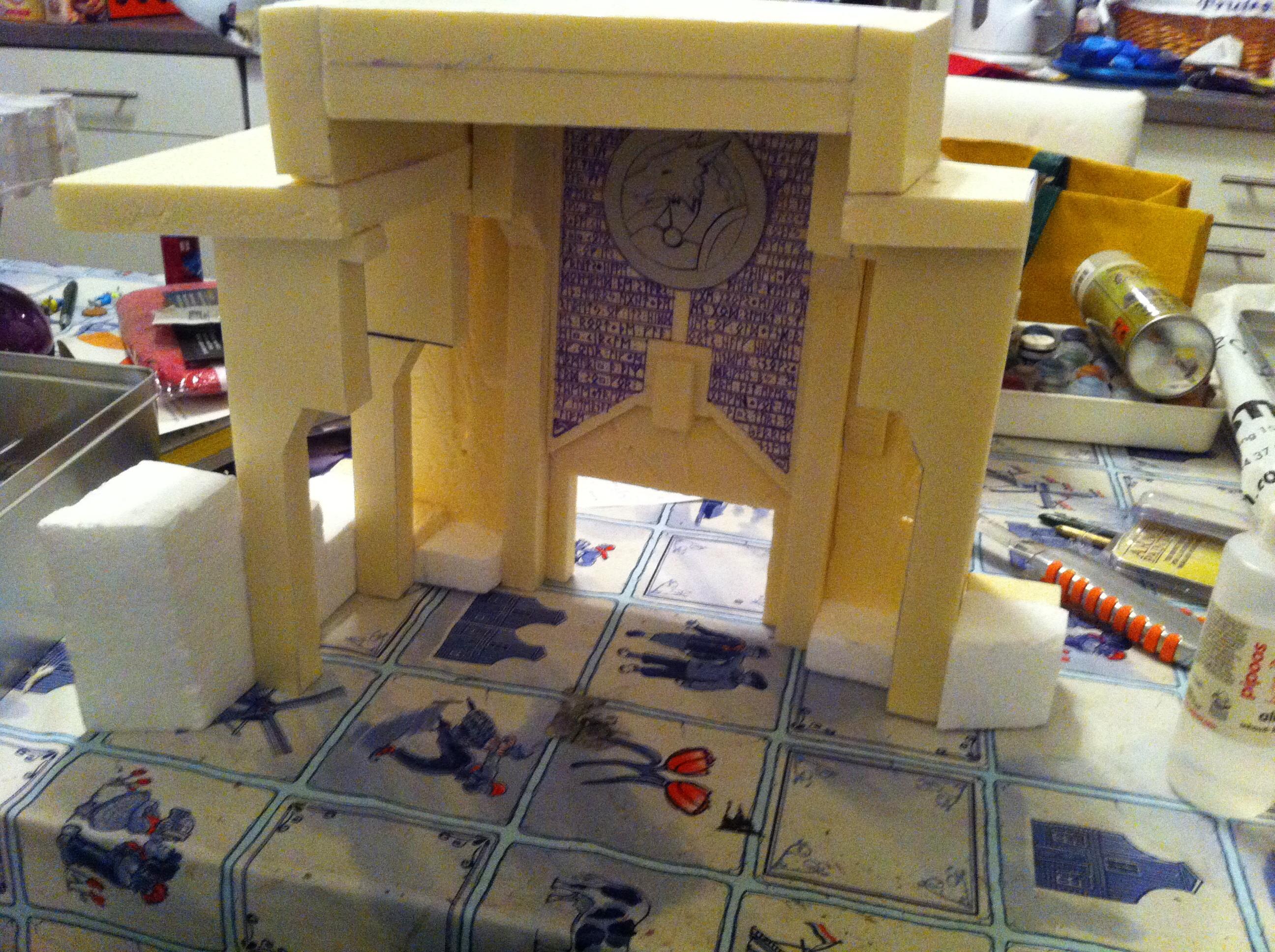 Ancient, Fortress, Space, Temple, Terrain, Wolves, Work In Progress