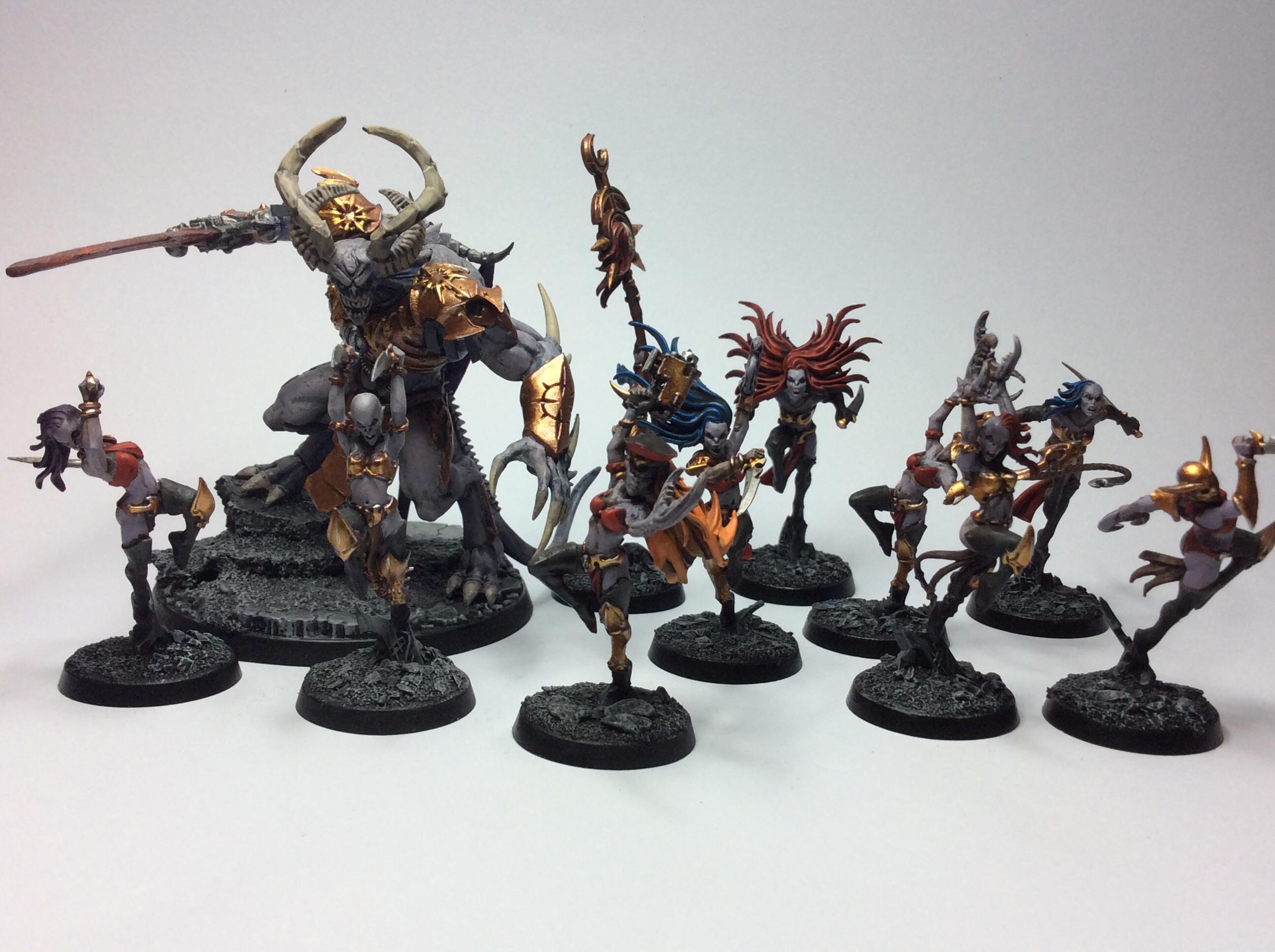 Chaos, Conversion, Daemonettes, Daemons, Prince, Slaanesh