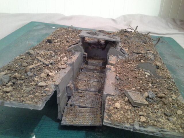 Barbed Wire [delete], Bunker [delete], Concrete [delete], Damage, Damage [delete], Death Korps Of Krieg [delete], Destroyrd [delete], Dirt [delete], Emplacement [delete], Heavy Bolter [delete], Imperial Guard [delete], Mud, Mud [delete], No Mans Land [delete], Rust [delete], Sand Bags [delete], Scratch Build [delete], Super Sculpy [delete], Terrain [delete], Trench, Trench [delete], Wasteland [delete]