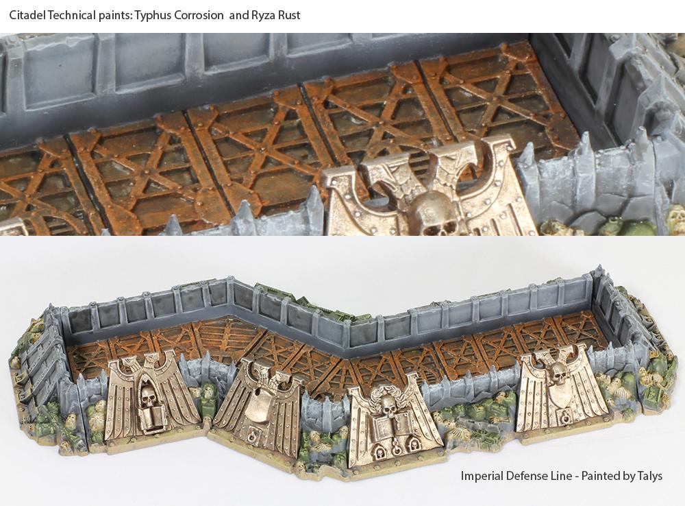 Technical Paints, Imperial Defense Line - with Citadel Technical Paints