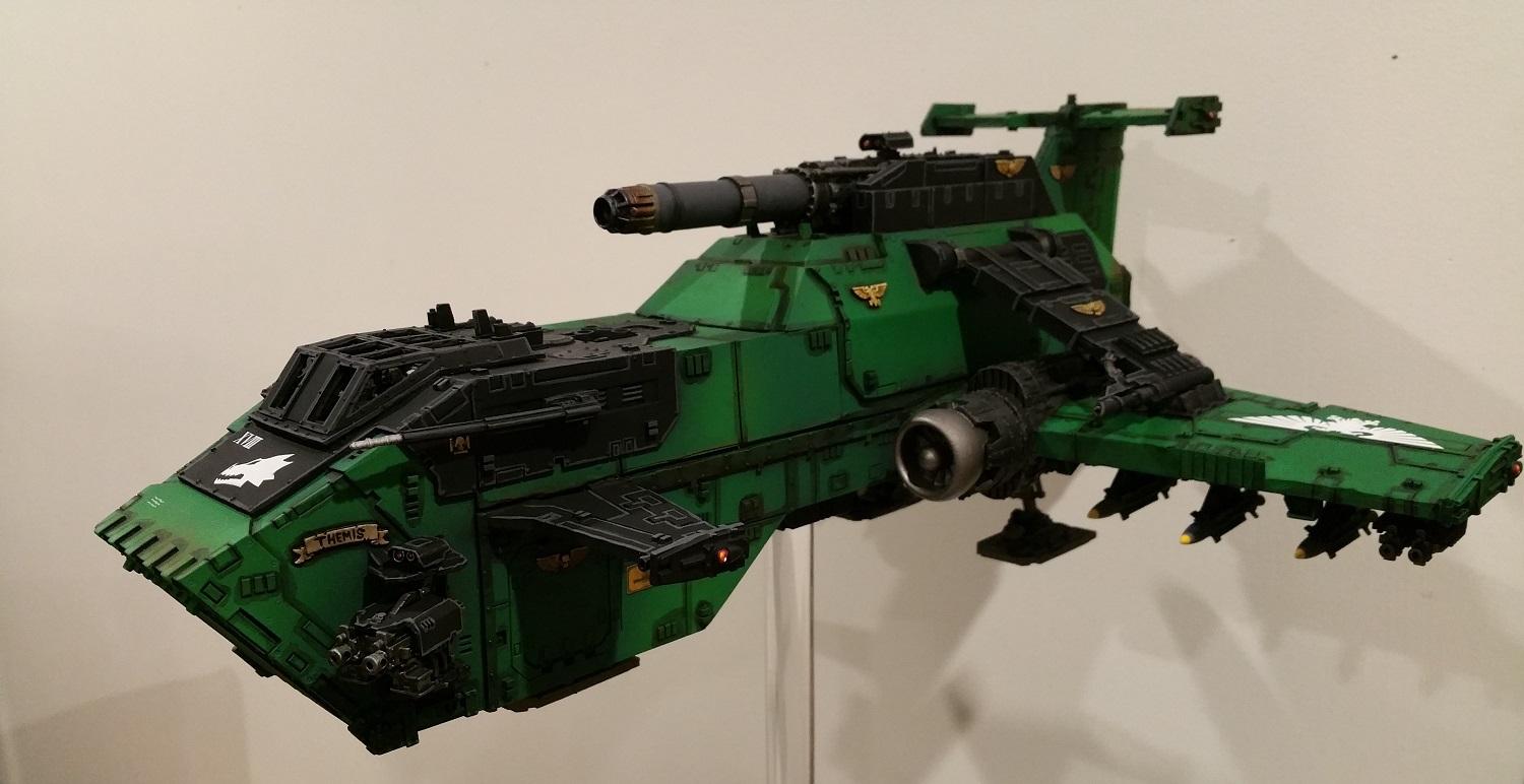 Salamanders, Space Marines, Thunderhawk, Warhammer 40,000