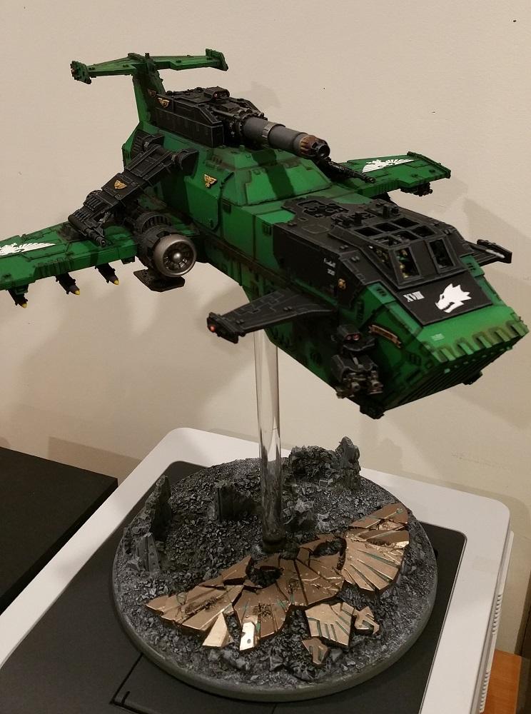 Salamanders, Space Marines, Thunderhawk, Warhammer 40,000