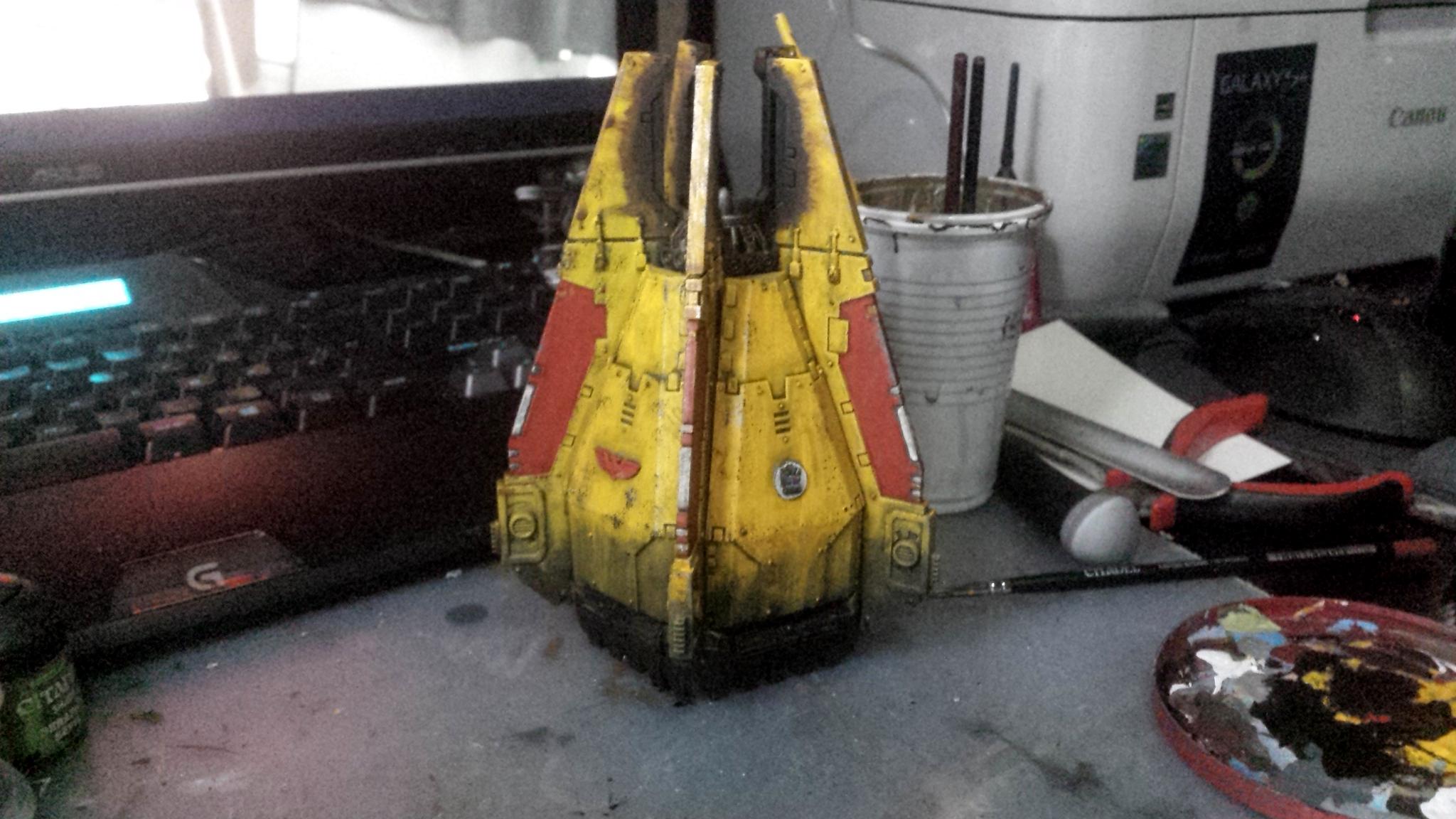 Drop Pod, Imperial Fists, Weathered