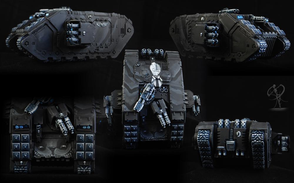 Creepypasta, Freehand, Grey Knights, Inquisition, Land Raider, Non-Metallic Metal, Space Marines