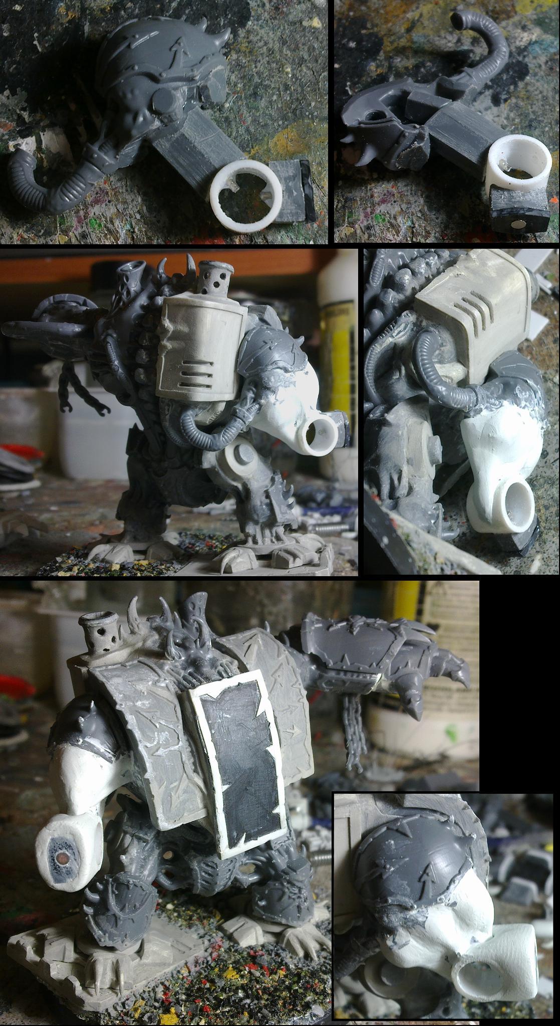 Chaos Dreadnought wip 20; building the arm