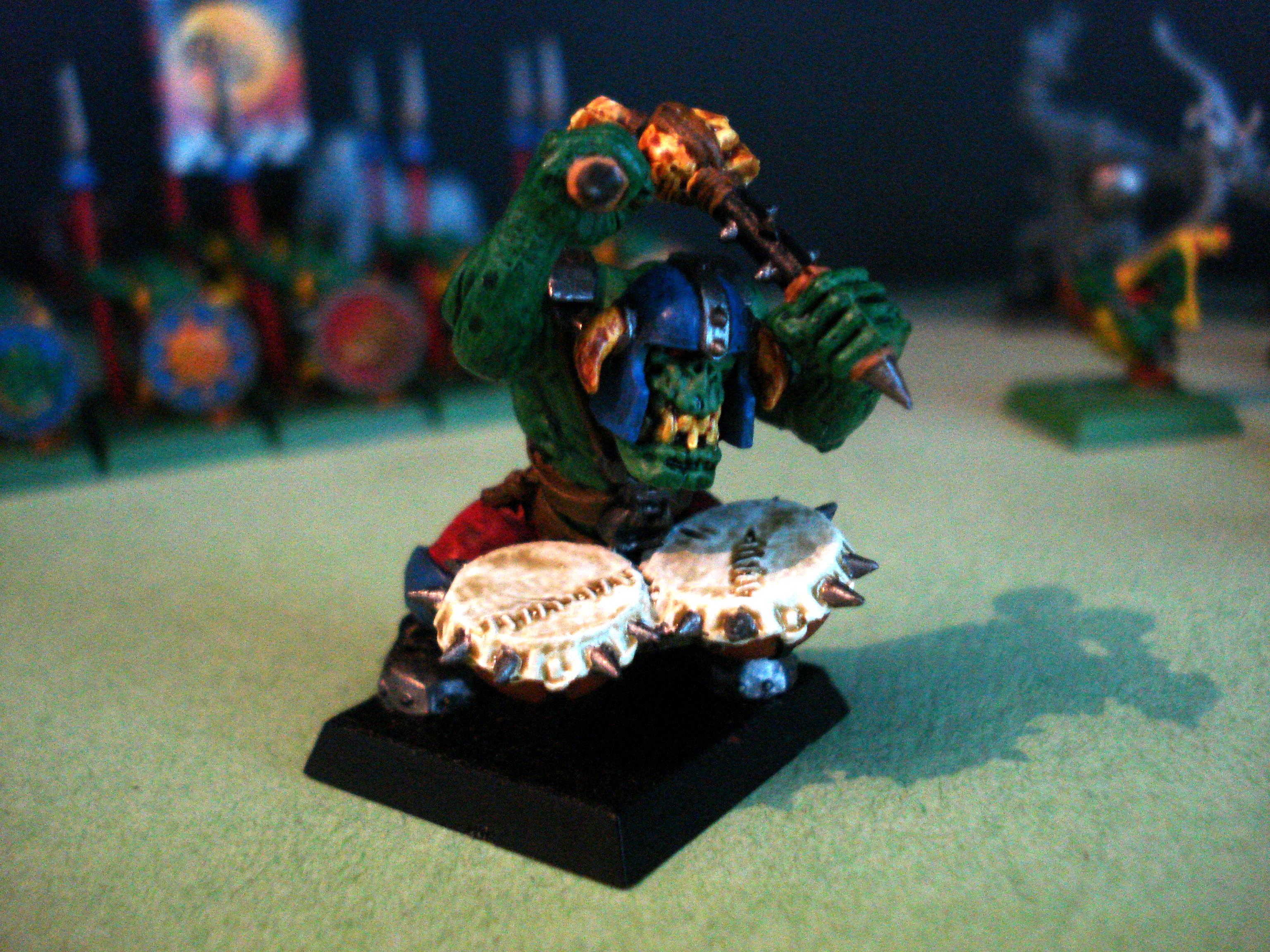 Orc Drummer, Orc Musician, Orcs, Orcs And Goblins, Warhammer Fantasy