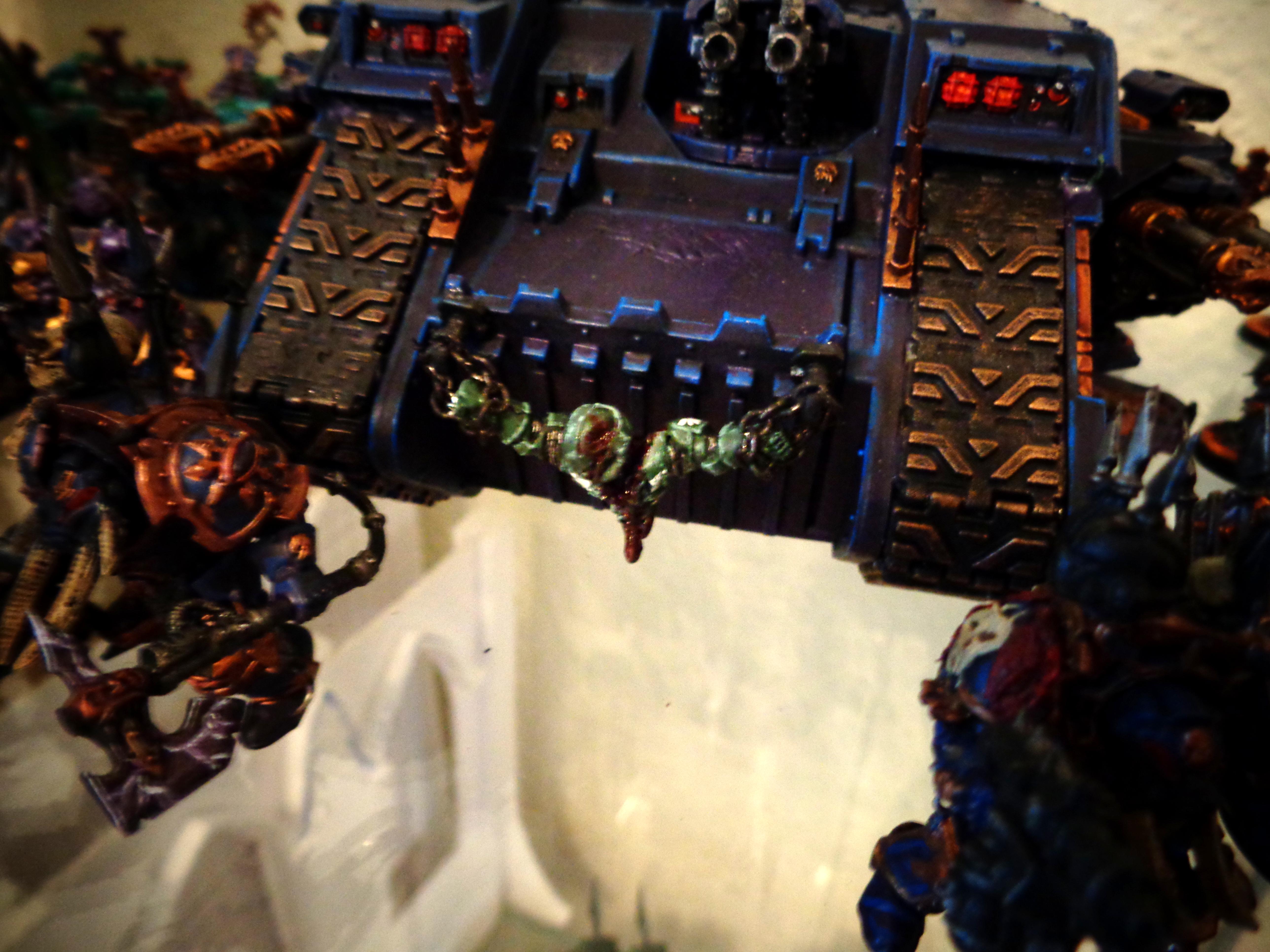 Chaos Space Marines, Land Raider, Night Lords, Source Lighting, Terminator Armor, Warhammer 40,000, Work In Progress