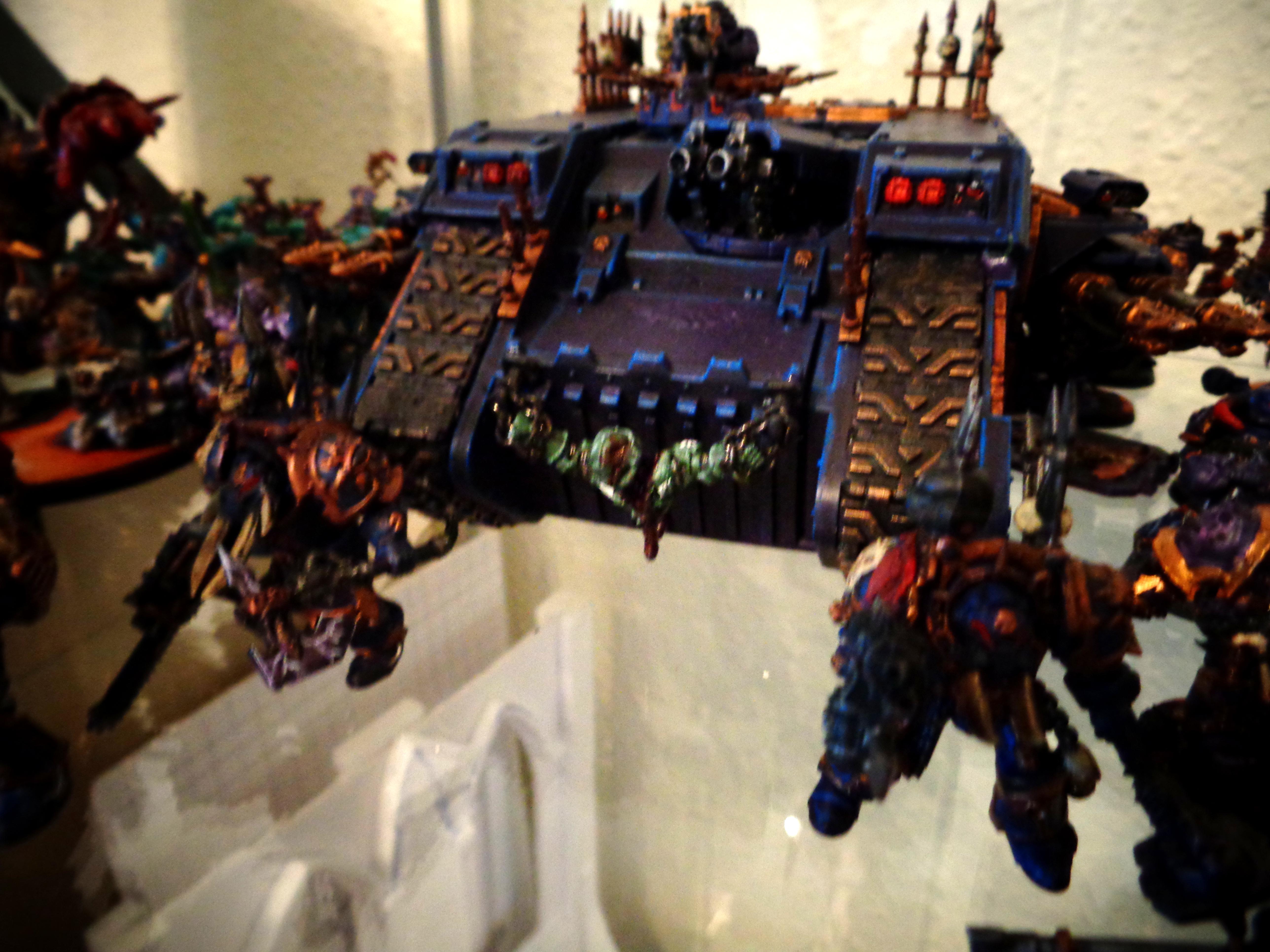 Chaos Space Marines, Land Raider, Night Lords, Source Lighting, Terminator Armor, Warhammer 40,000, Work In Progress
