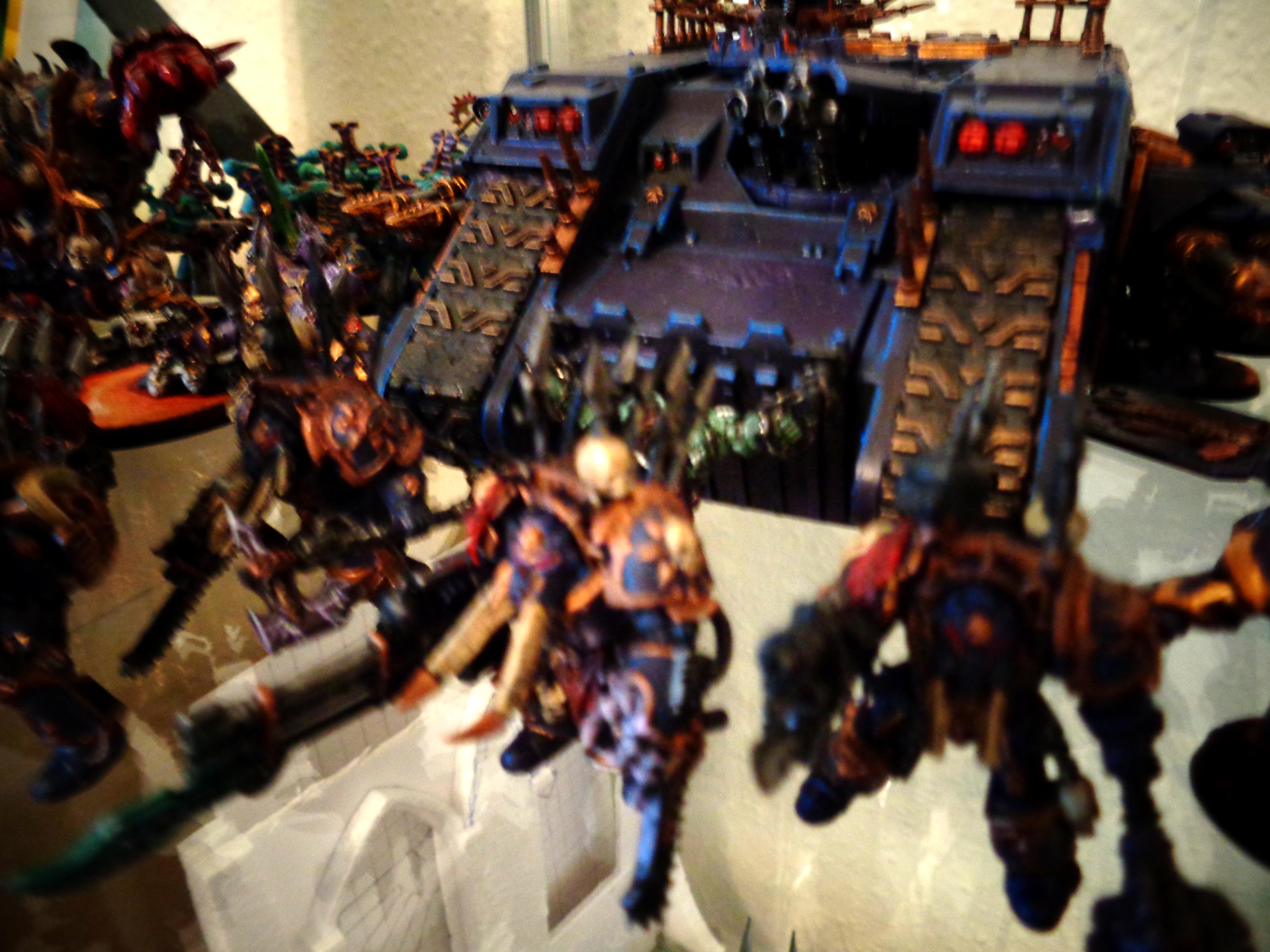 Chaos Space Marines, Land Raider, Night Lords, Source Lighting, Terminator Armor, Warhammer 40,000, Work In Progress