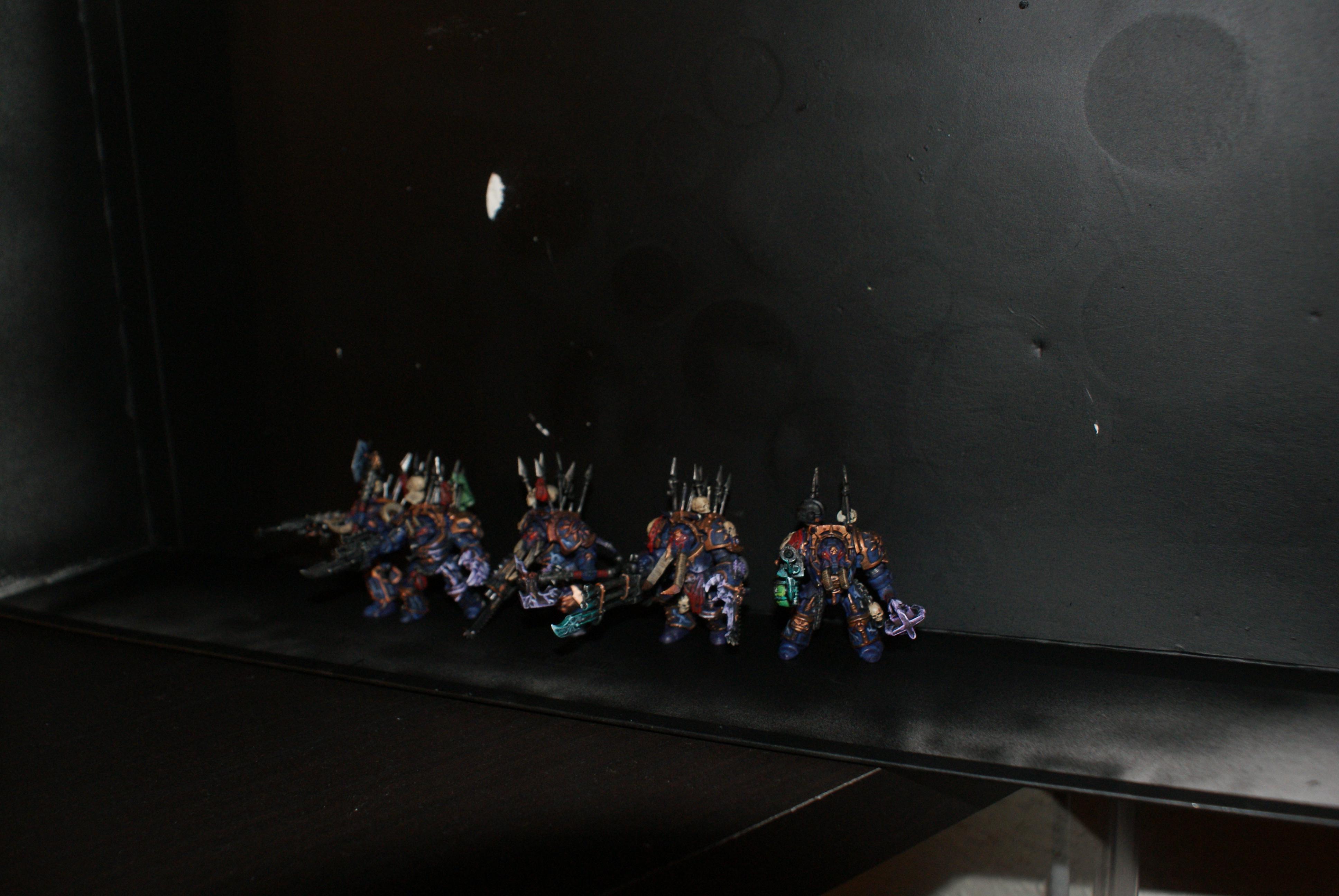 Chaos Space Marines, Land Raider, Night Lords, Source Lighting, Terminator Armor, Warhammer 40,000, Work In Progress